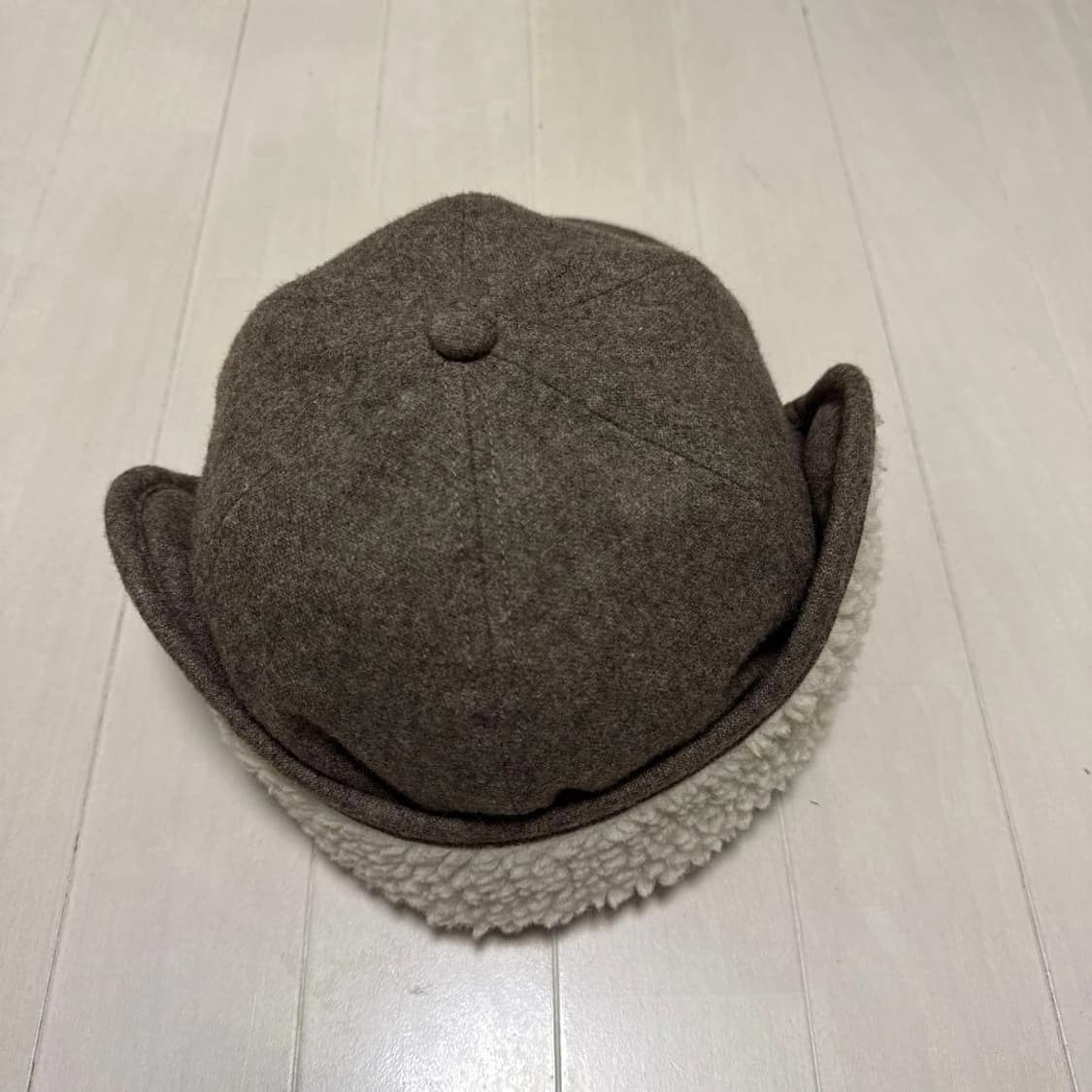 단톤 울 에타민 보아 6 패널 캡 브라운 상품이미지4