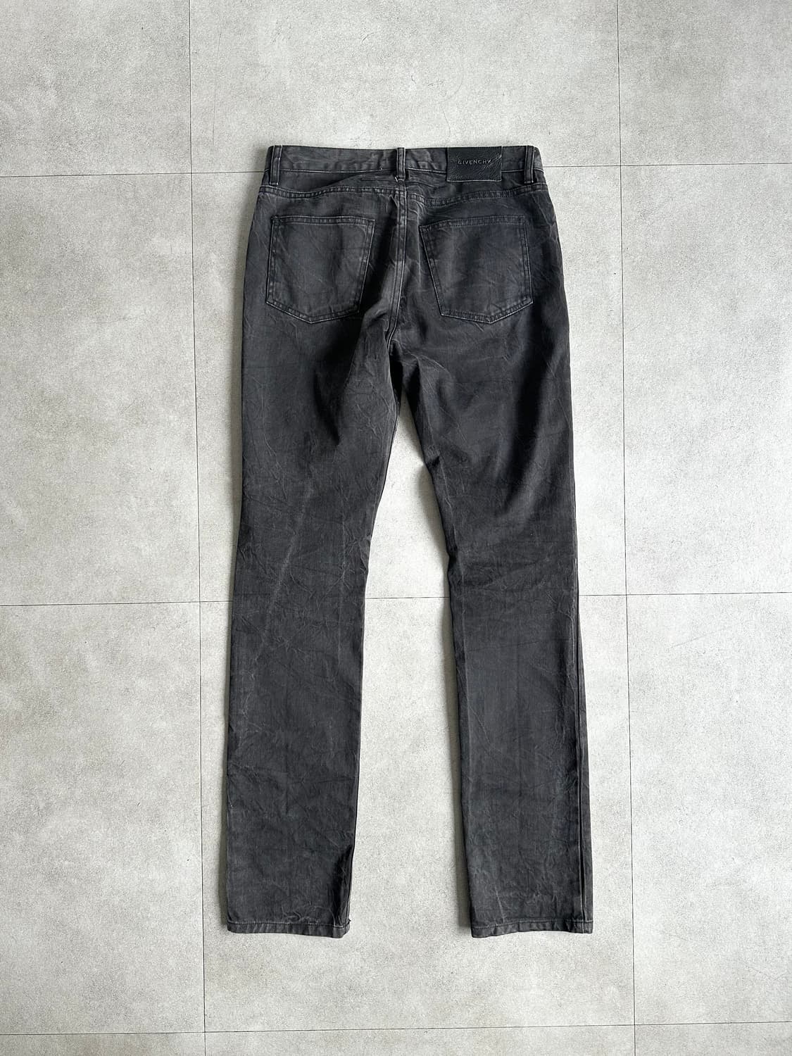 지방시 아카이브 크랙 블랙 슬림진 상품이미지6