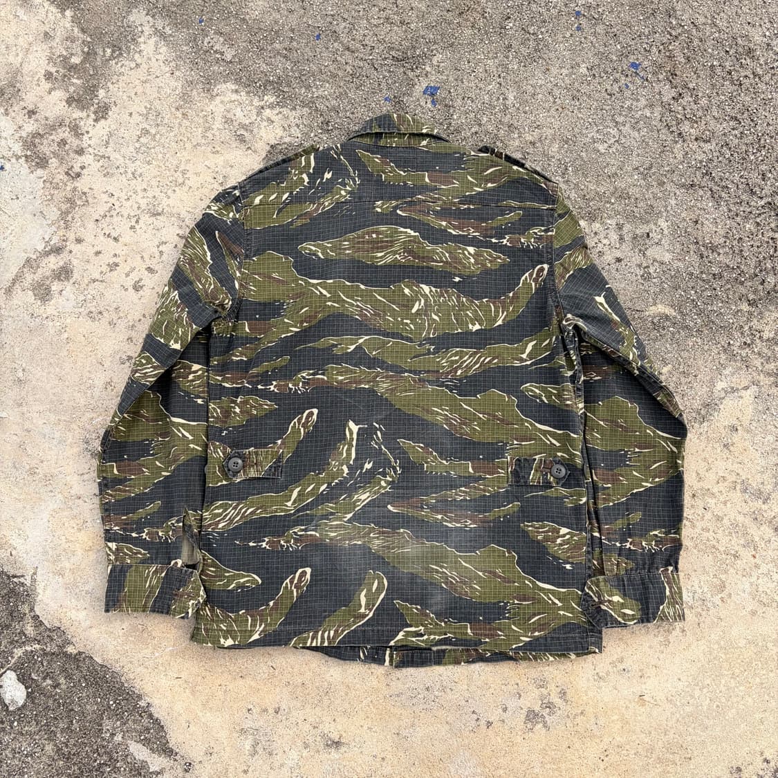 알파 인더스트리 빈티지 타이거 카모 BDU 자켓 M 상품이미지7