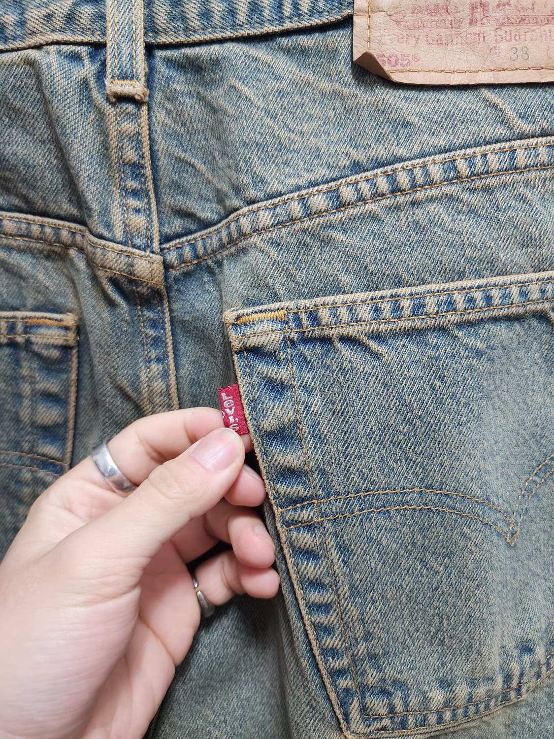 리바이스 505 레귤러핏 90s 멕시코산 청바지 상품이미지6