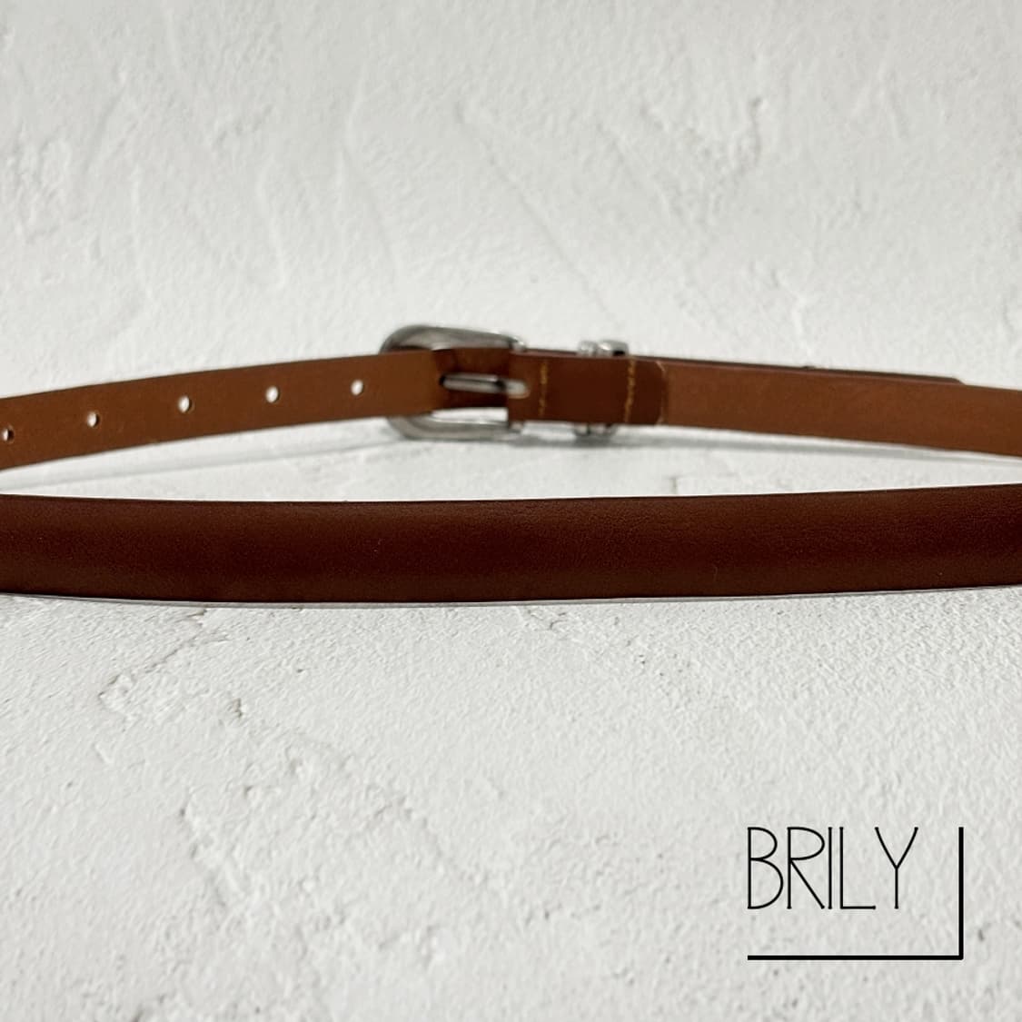 [Unisex] RUM 더블링 볼륨 미니멀 웨스턴 이태리 소가죽 벨트 상품이미지7