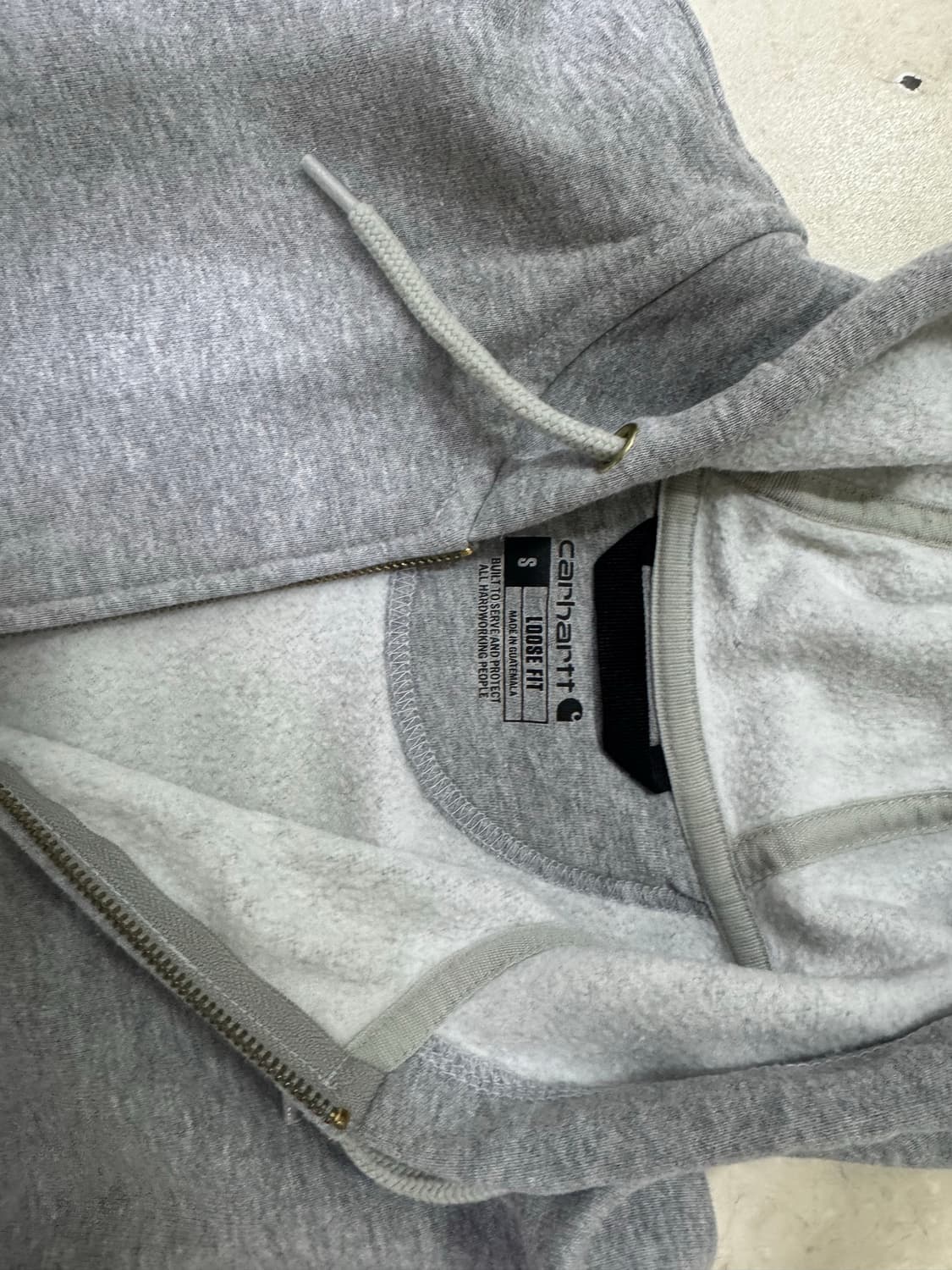칼하트 후드집업 헤더 그레이 s사이즈 상품이미지3