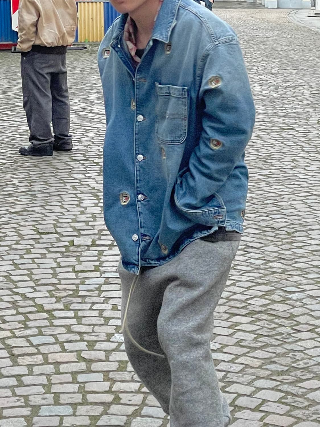 타미힐피머 로고 패턴 세미 롱 청자켓 상품이미지2