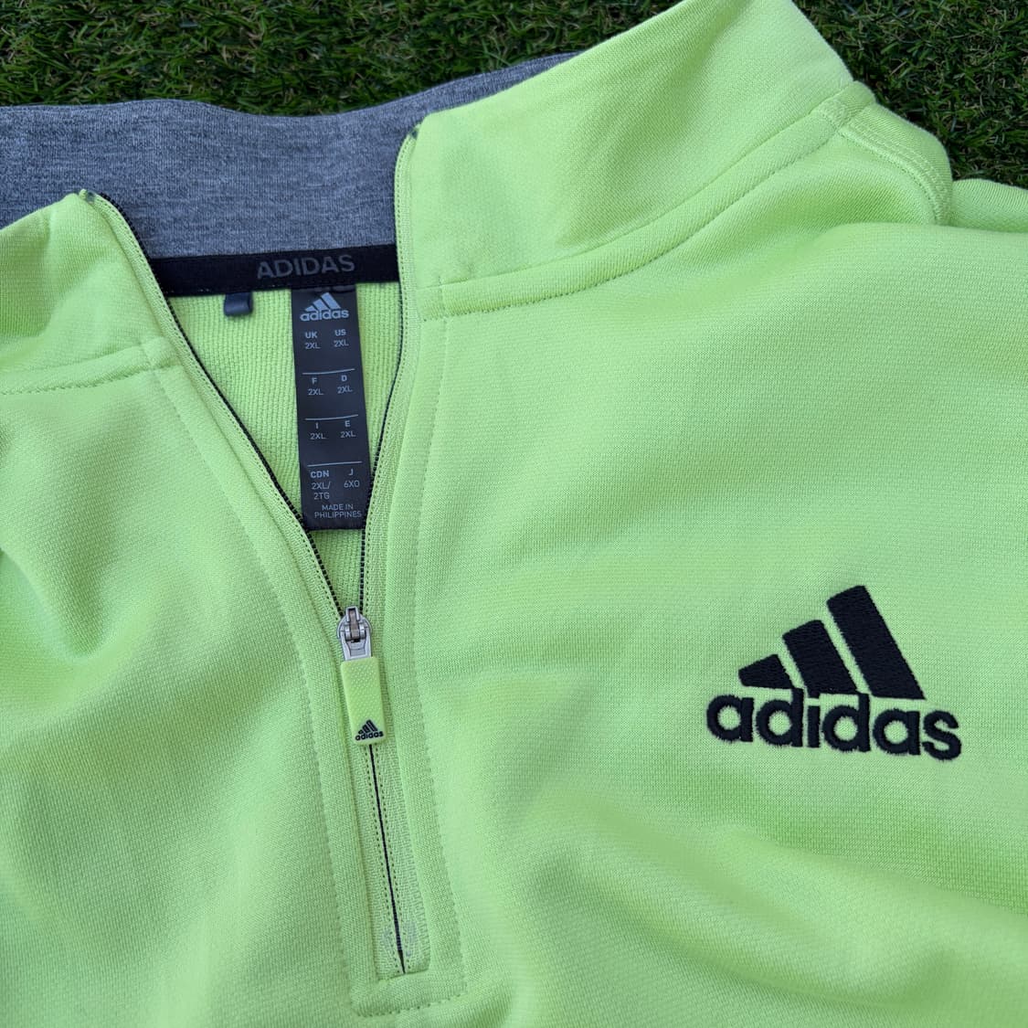 4XL)아디다스 해외판 하프집업 롱슬리브 상품이미지4