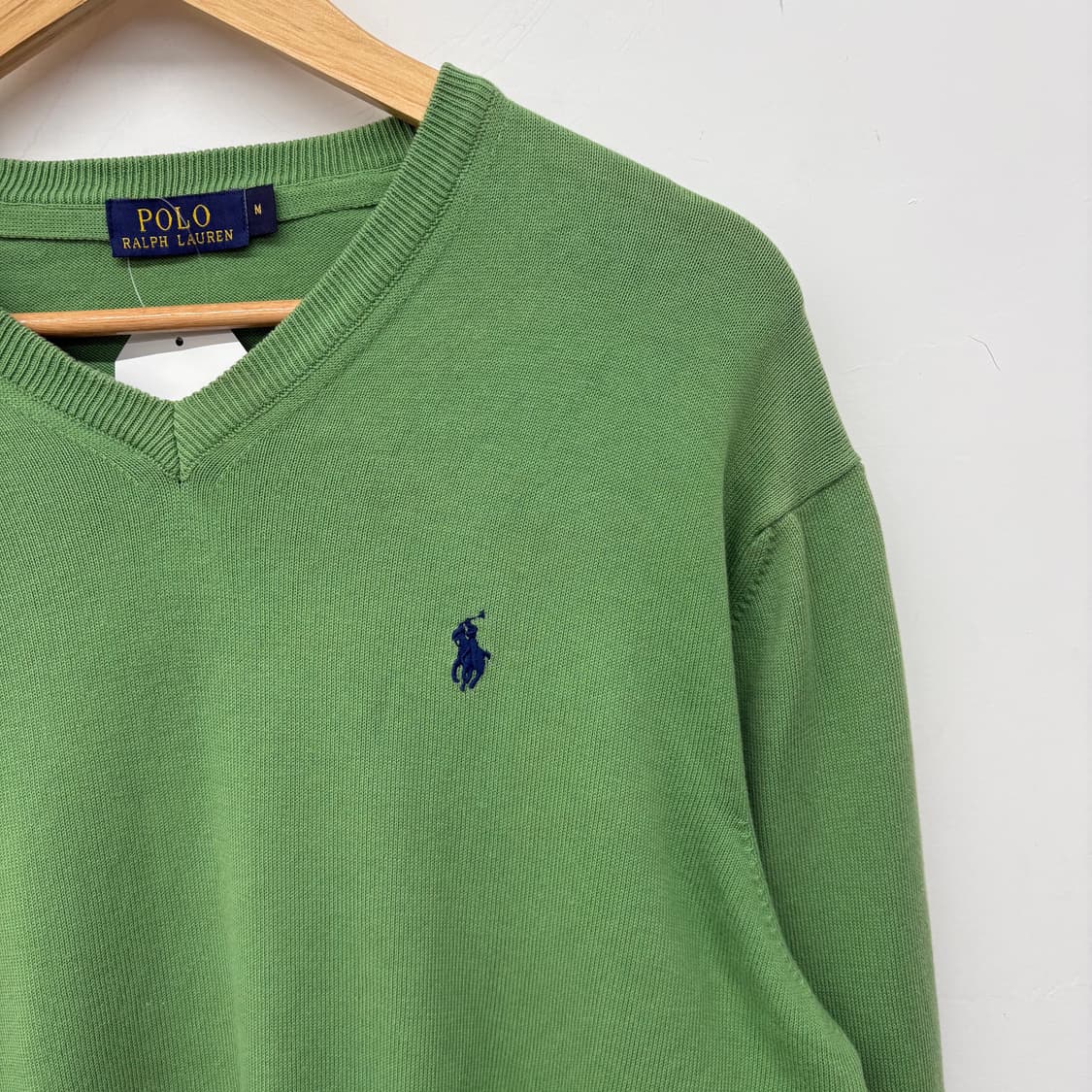 폴로 랄프로렌 브이넥 니트 그린 남/M 상품이미지3