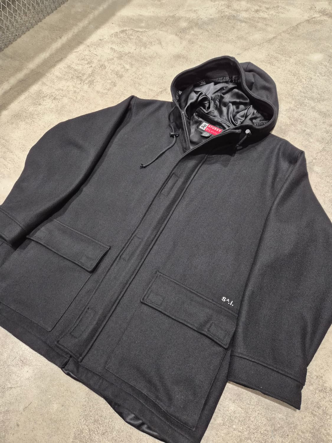 STUSSY (스투시) 울 후드 코트 상품이미지1