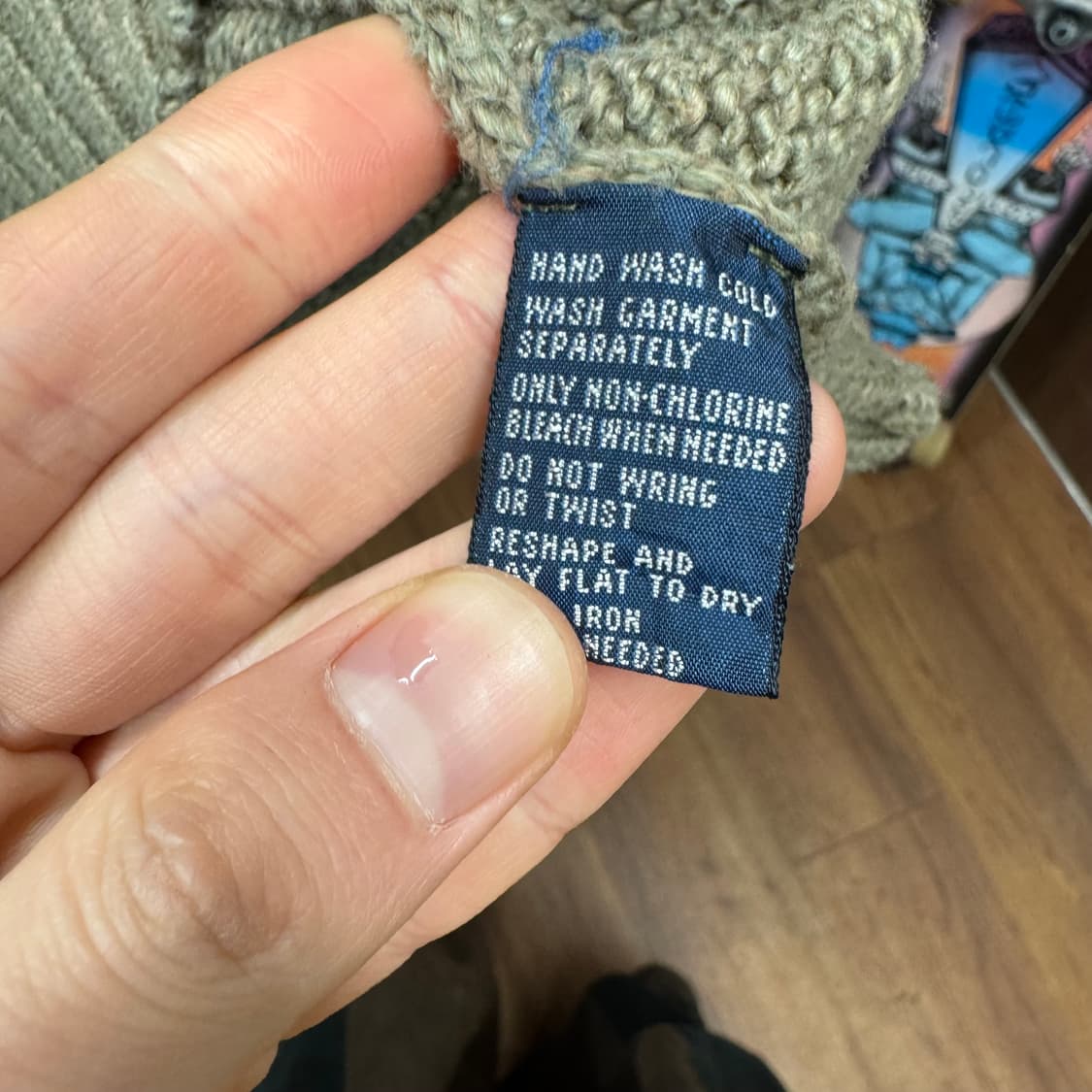 폴로 랄프로렌 니트 스웨터 네이비 포니 로고 포인트 라이트 카키 상품이미지7