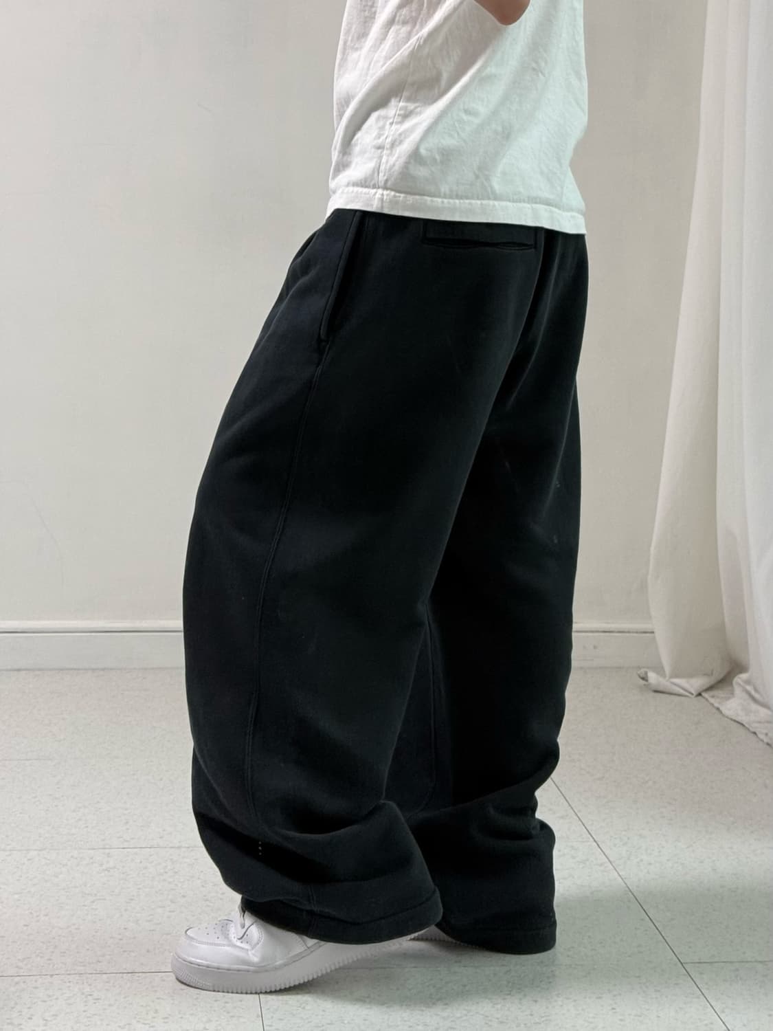 나이키 블랙 코튼팬츠 상품이미지3