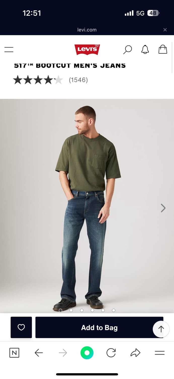 Levis 517 0255 color 상품이미지1