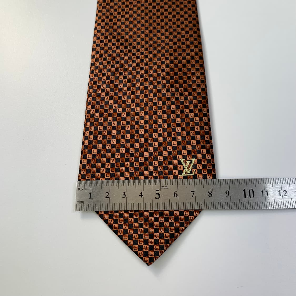 루이비통 스몰 다미에 넥타이 명품 모노그램 최상급 A+등급 8.3cm 상품이미지10