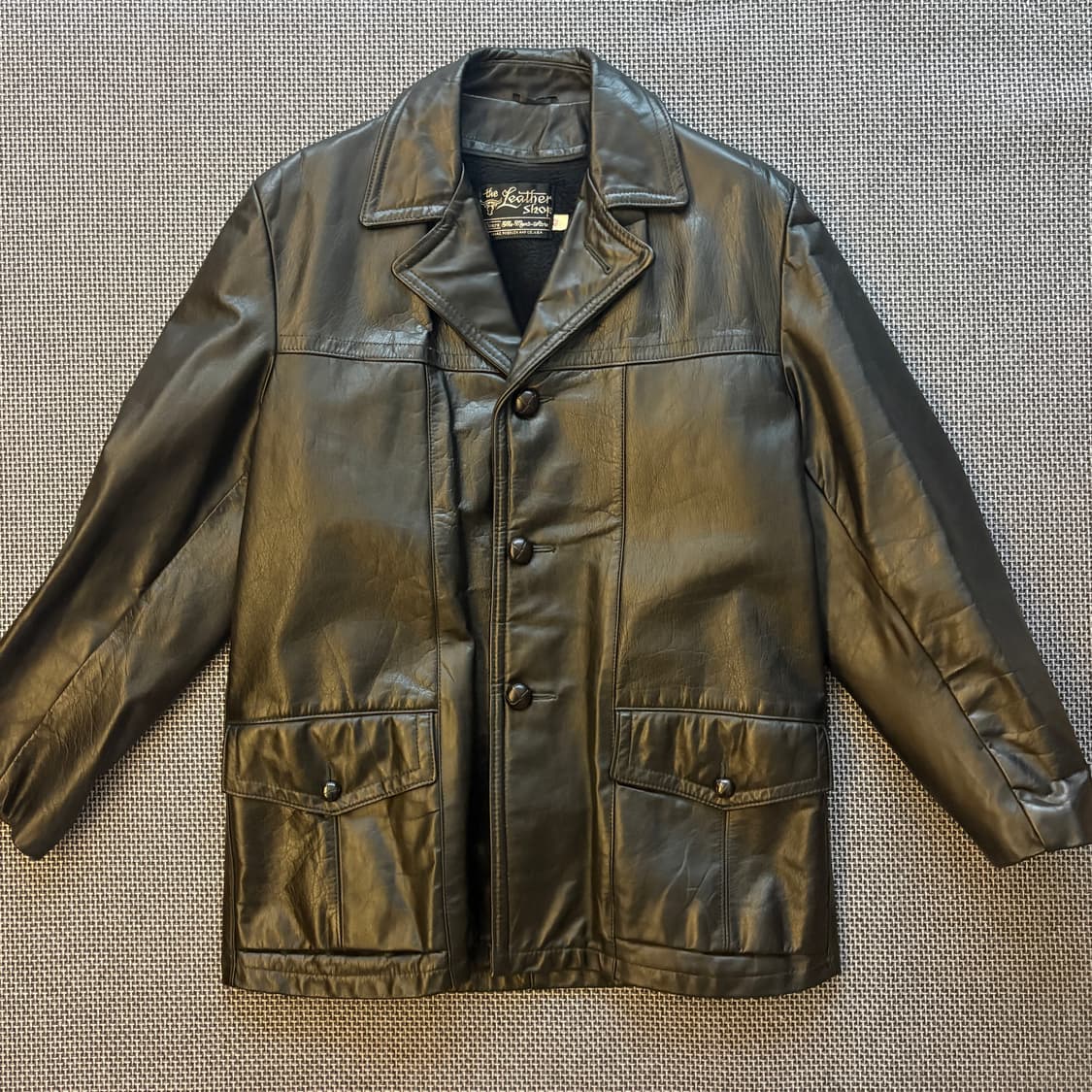 60’s sears 레더 카코트 made in u.s.a 상품이미지2
