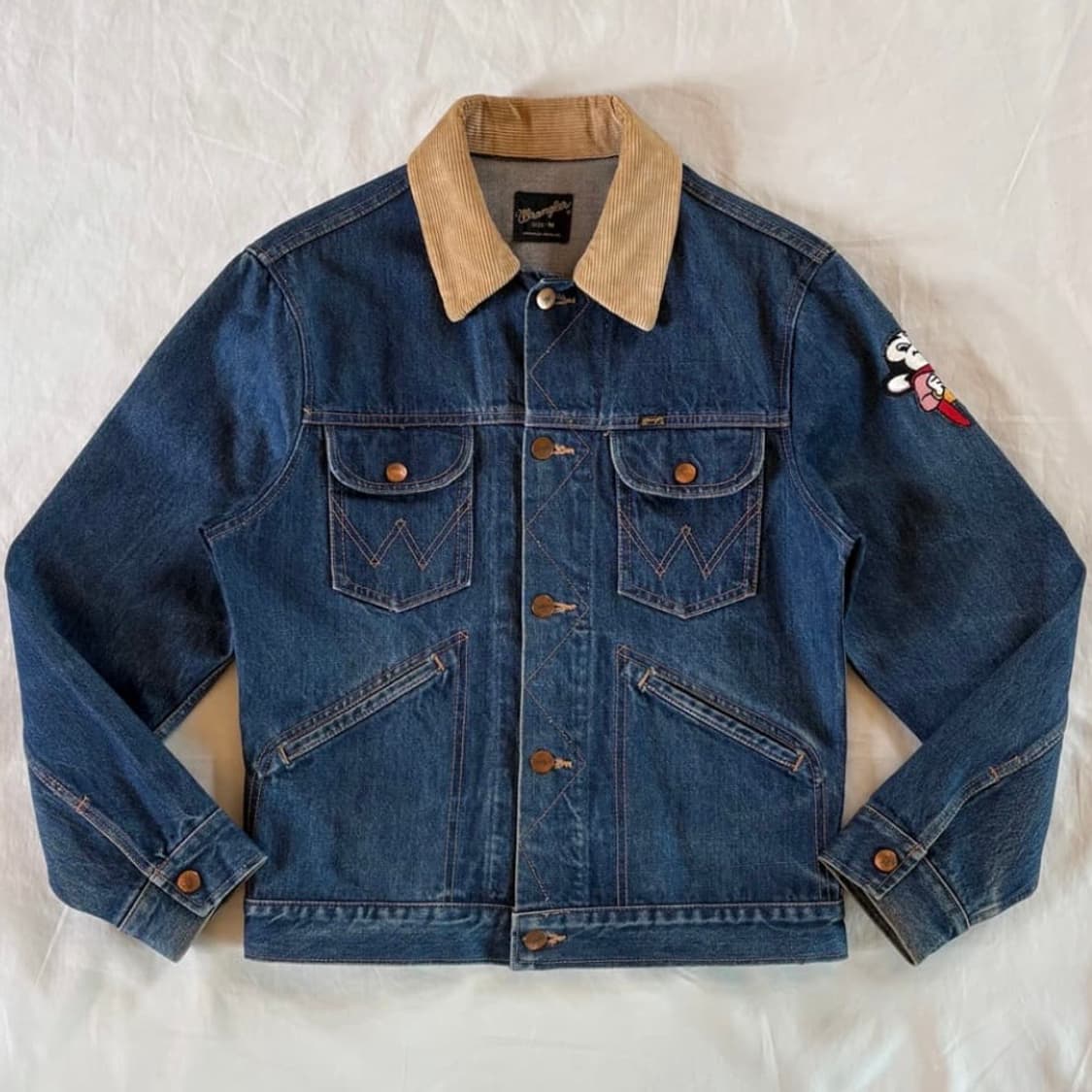 (M / W55-55반) 90s Wrangler 데님 자켓 상품이미지1