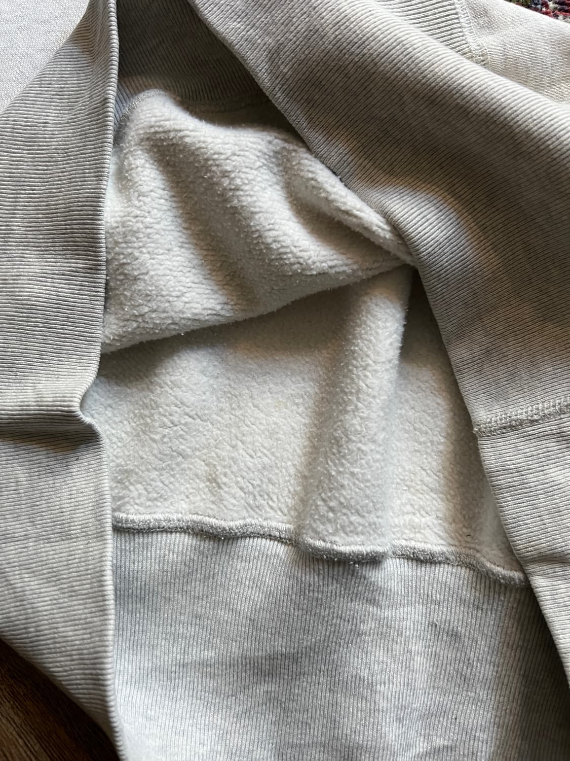 [L]HINOYA 히노야 유니온메이드 보로 패치 리페어 스웻셔츠 상품이미지5