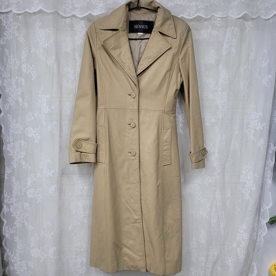 여성 소가죽 트랜치코트  상품이미지2