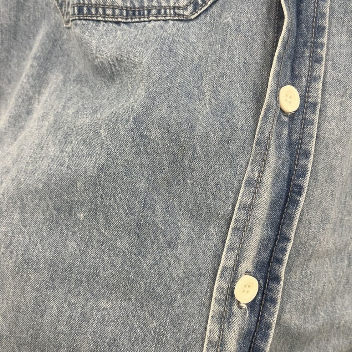 오션 퍼시픽 빈티지 컨트리 레트로 버튼 데님 셔츠 M C10385 상품이미지8