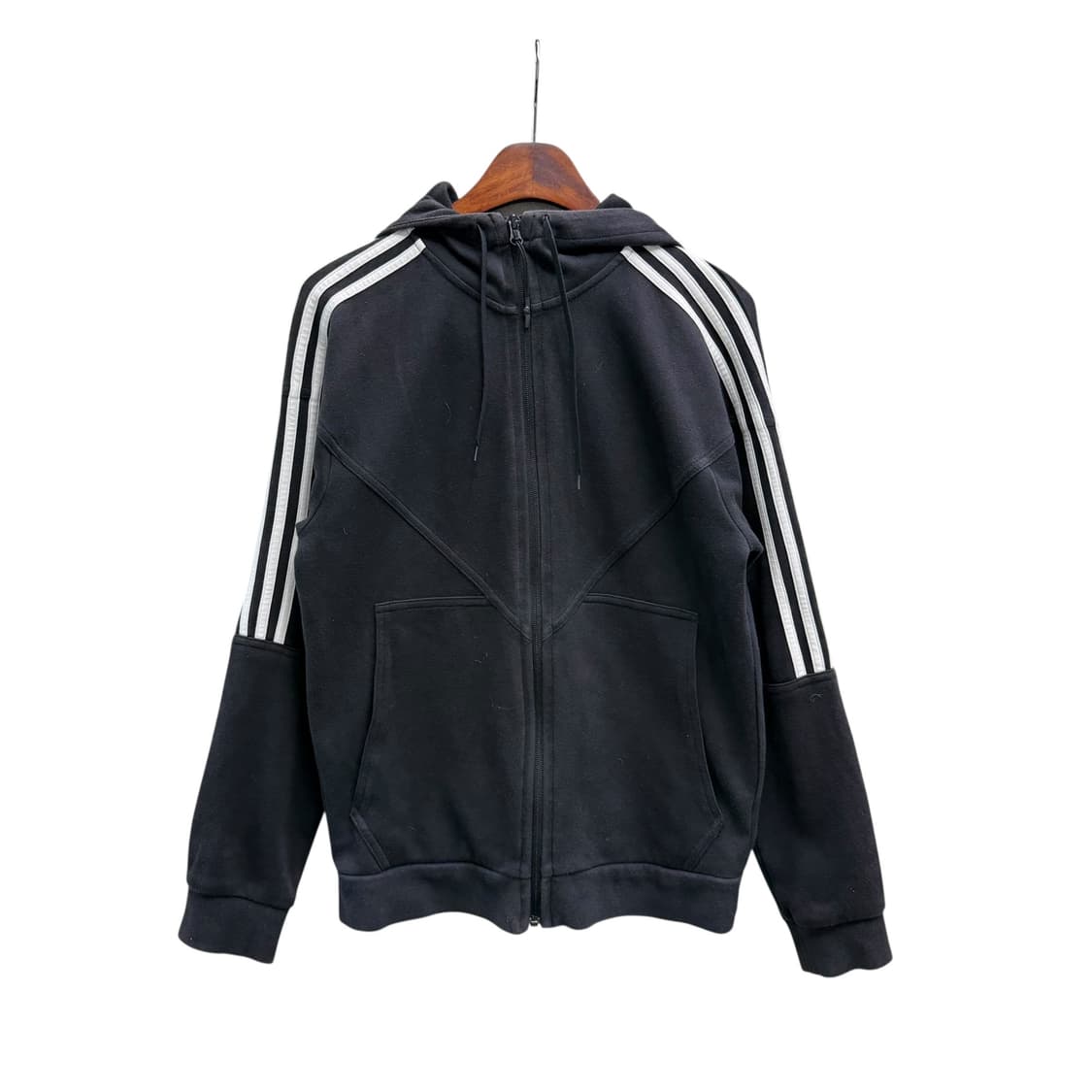 [M] 아디다스 블랙 후드집업 상품이미지3