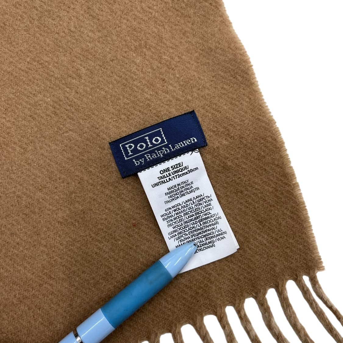 폴로 랄프로렌 브라운포니 딥베이지 앙고라 머플러 상품이미지6