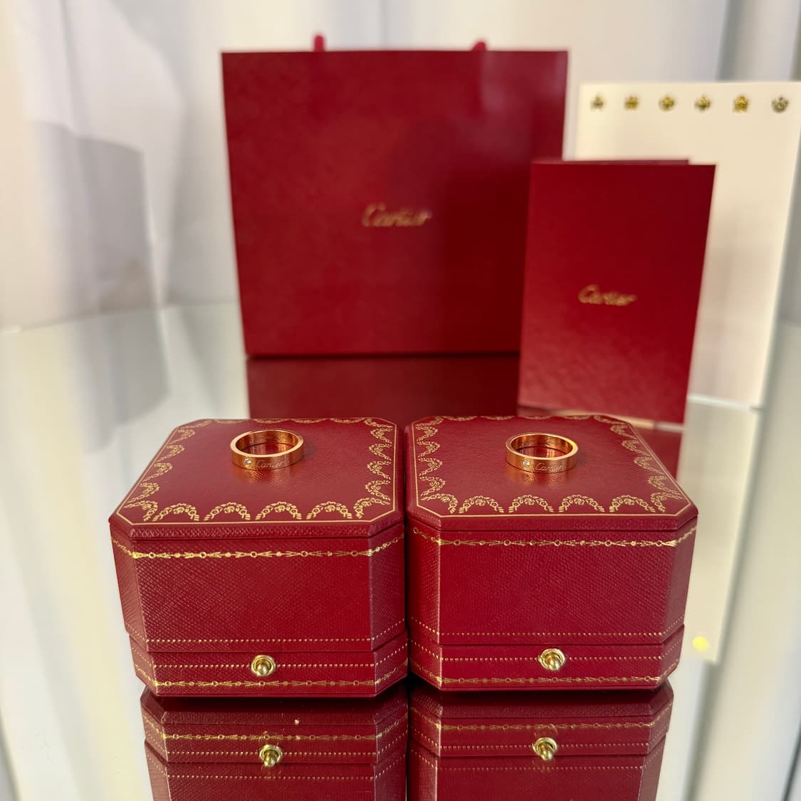 (55)까르띠에 c드 1P 4mm 다이아 웨딩링 상품이미지7