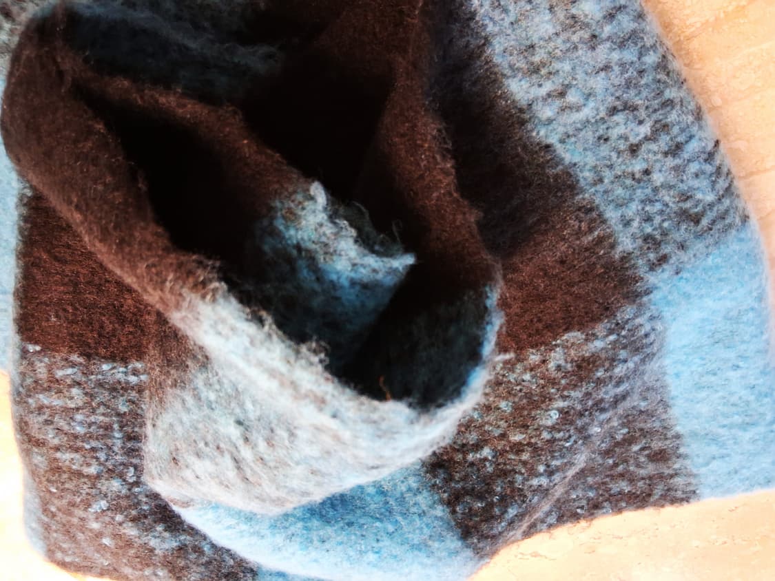 블루 체크 머플러 / 목도리 (새상품) 상품이미지8