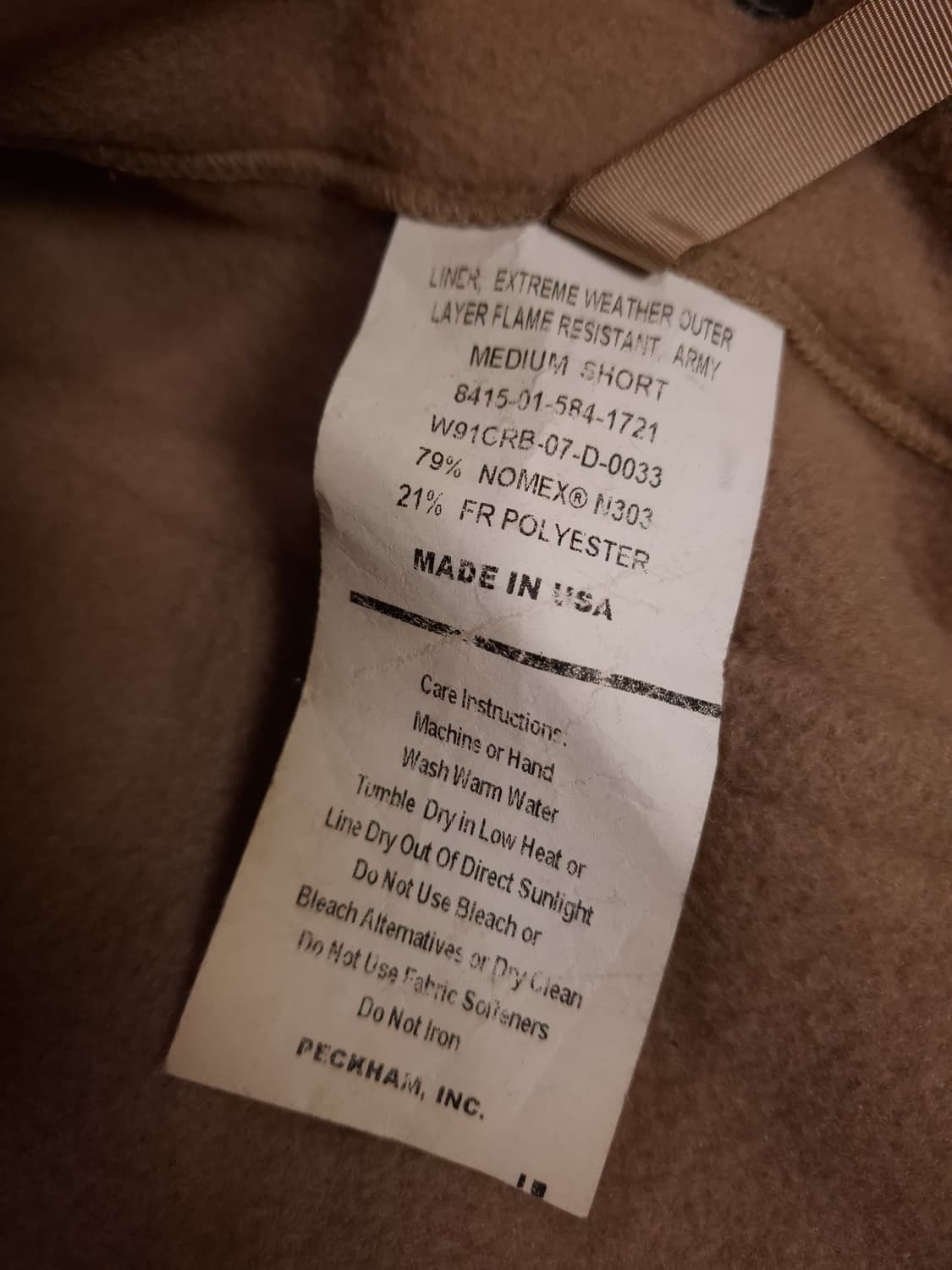 오리지날 미군 노맥스 화이어 폴라텍 후리스자켓 상품이미지5