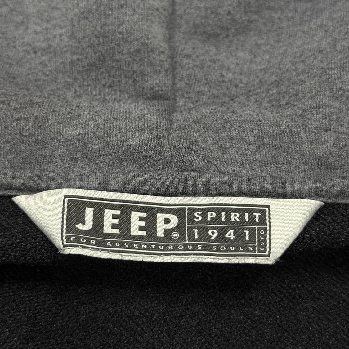 지프 빈티지 Y2K 스펠로고 후드집업 자켓 그레이 XL 상품이미지4