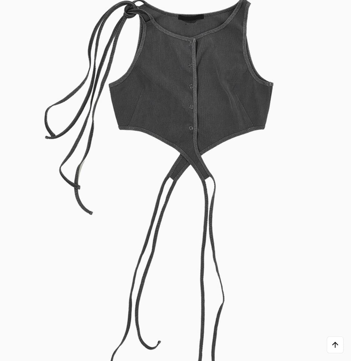 스튜디오테이블 TWISTED CROP TOP, CHARCOAL(새상품) 상품이미지6