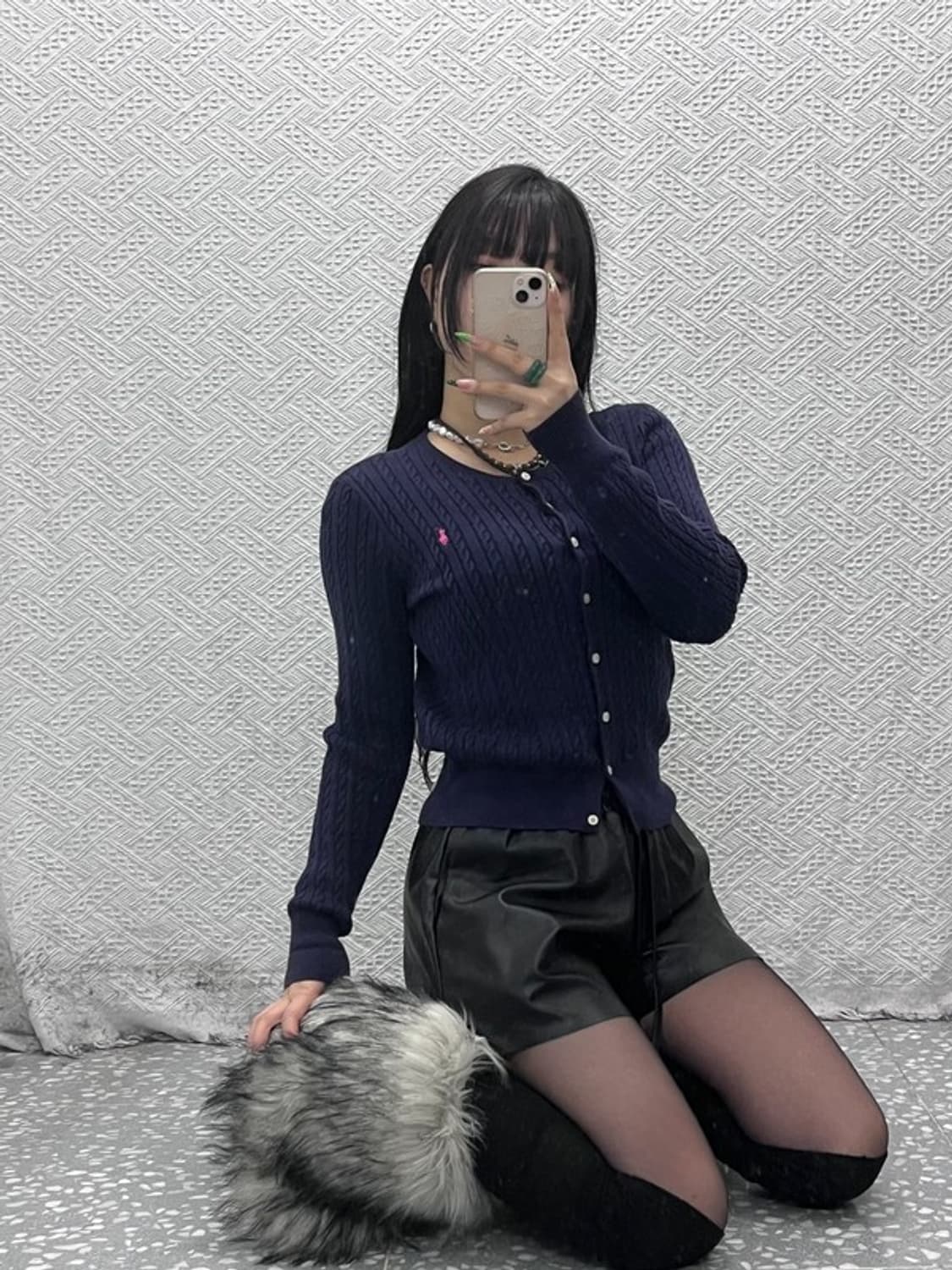 폴로 랄프로렌 모던캐주얼 여리슬림핏 꽈배기 가디건 XL C09359 상품이미지1