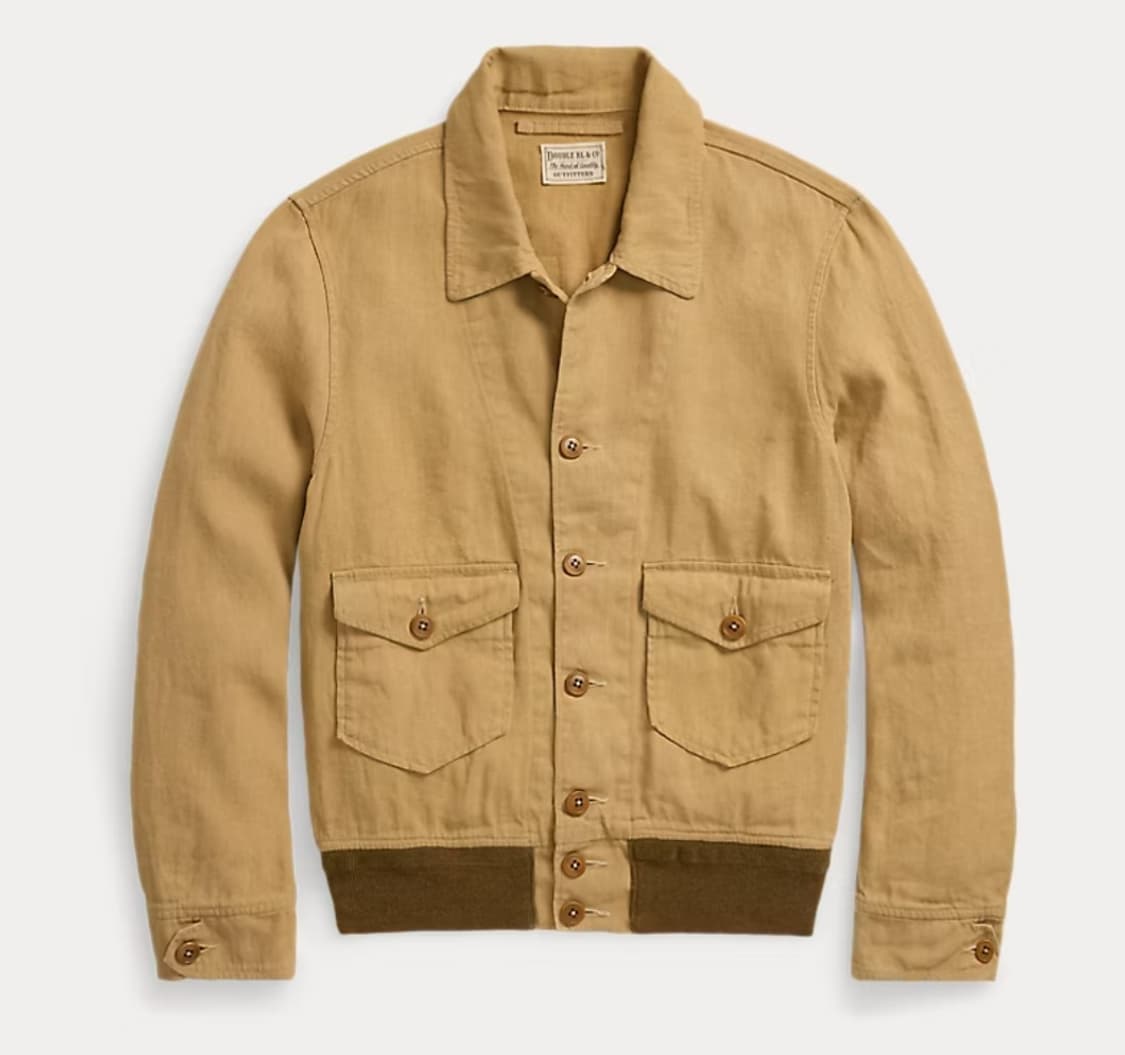 더블알엘 rrl 리넨 코튼 플라이트 자켓 L 상품이미지1