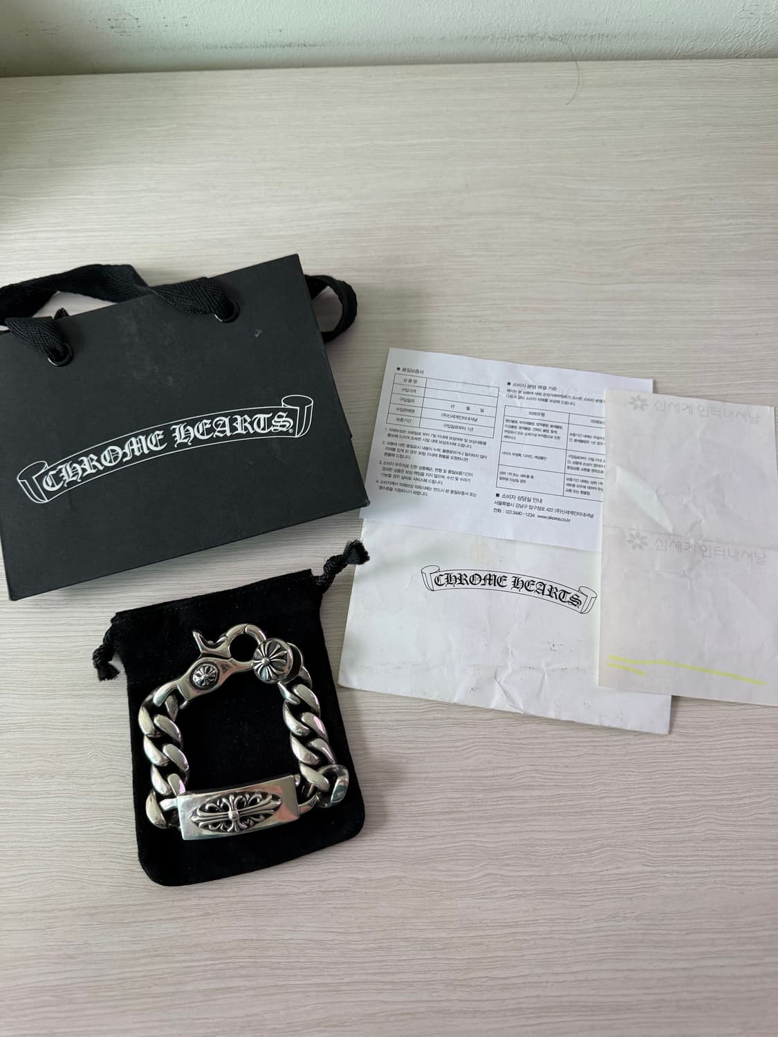 크롬하츠 플로랄 ID 클래식 클립 팔찌 상품이미지2