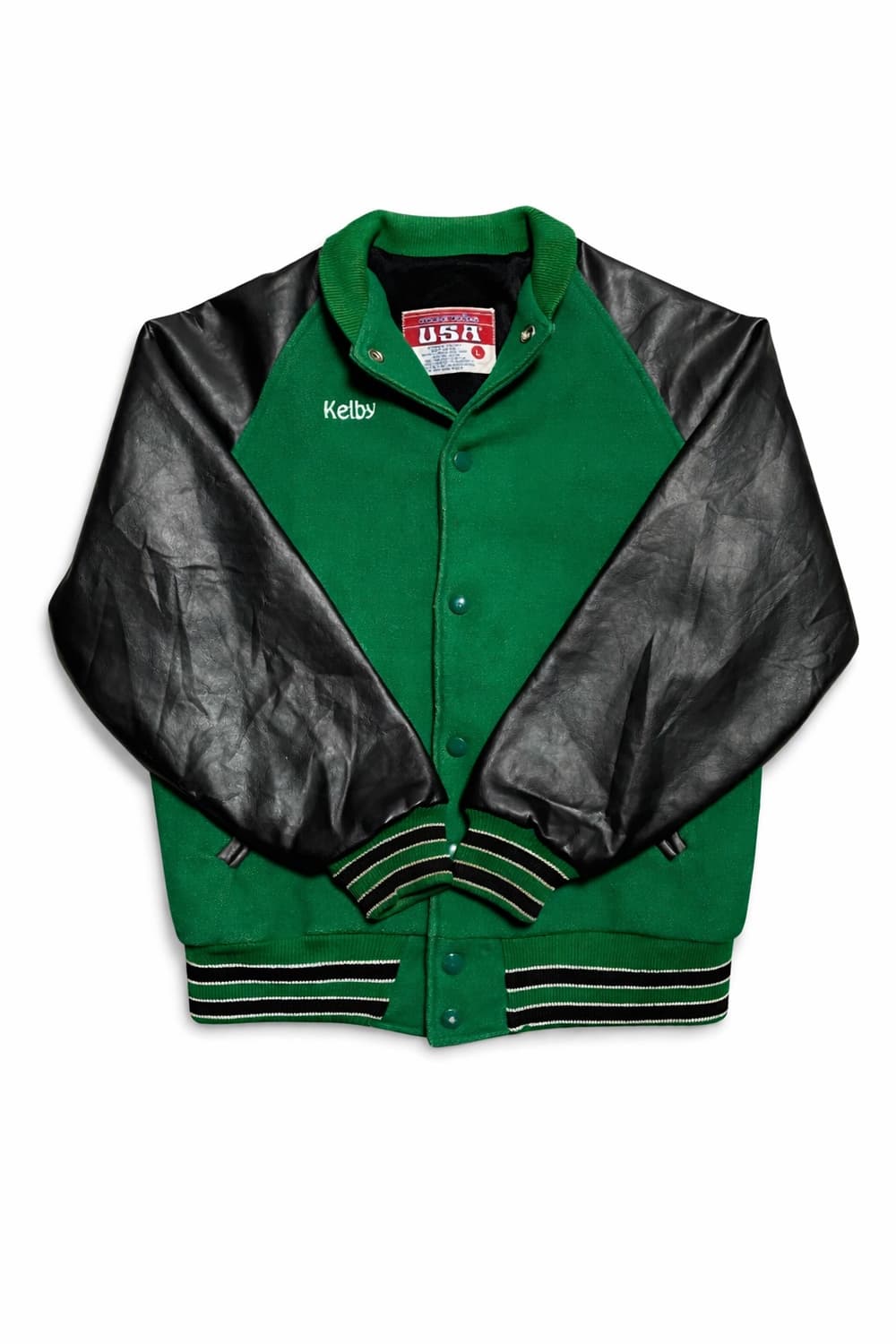 USA 80s~90s 미국빈티지 Awards 울 가죽 스타디움 바시티자켓 상품이미지1