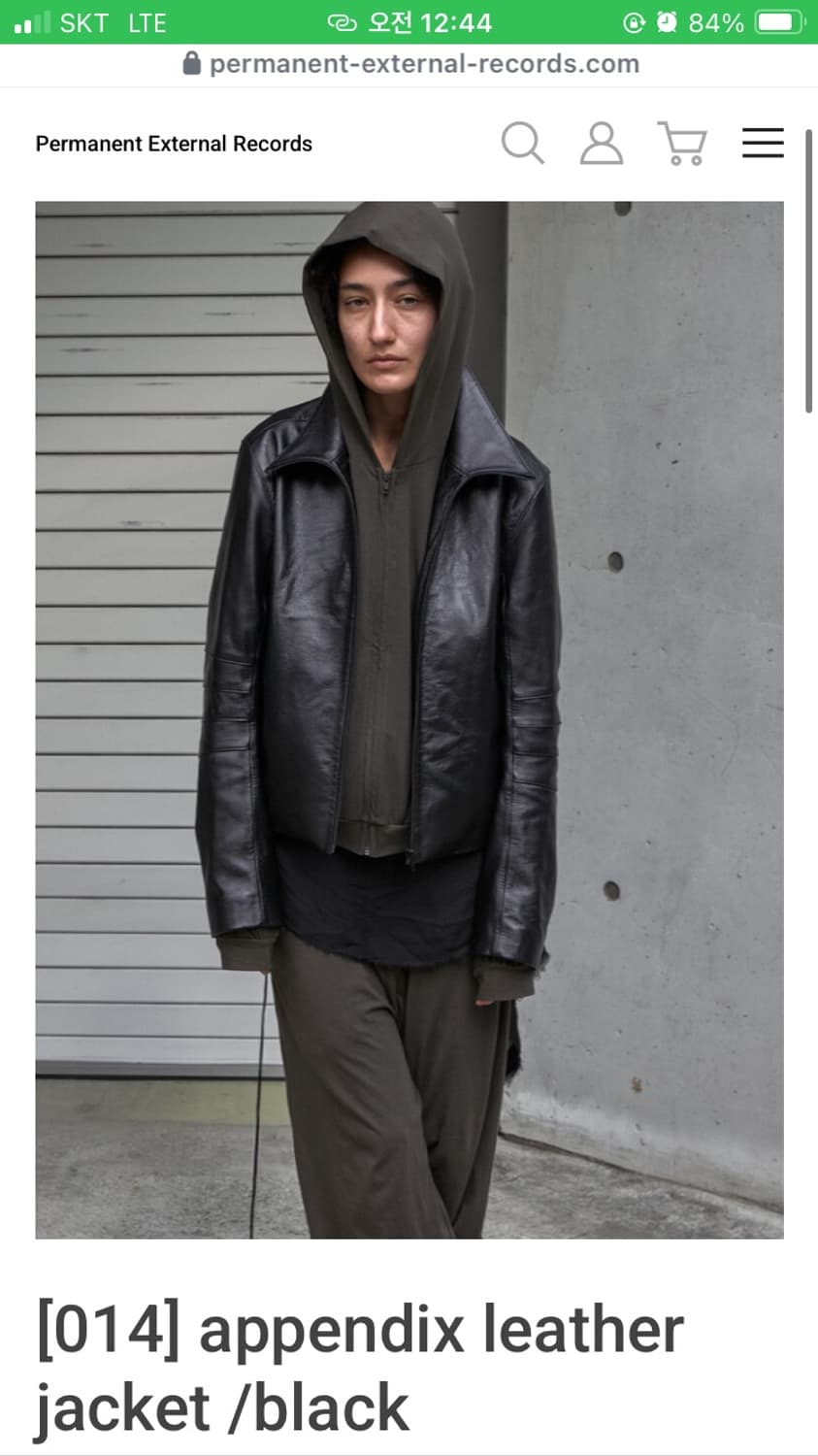 머듈 레더자켓 블랙 2 상품이미지1