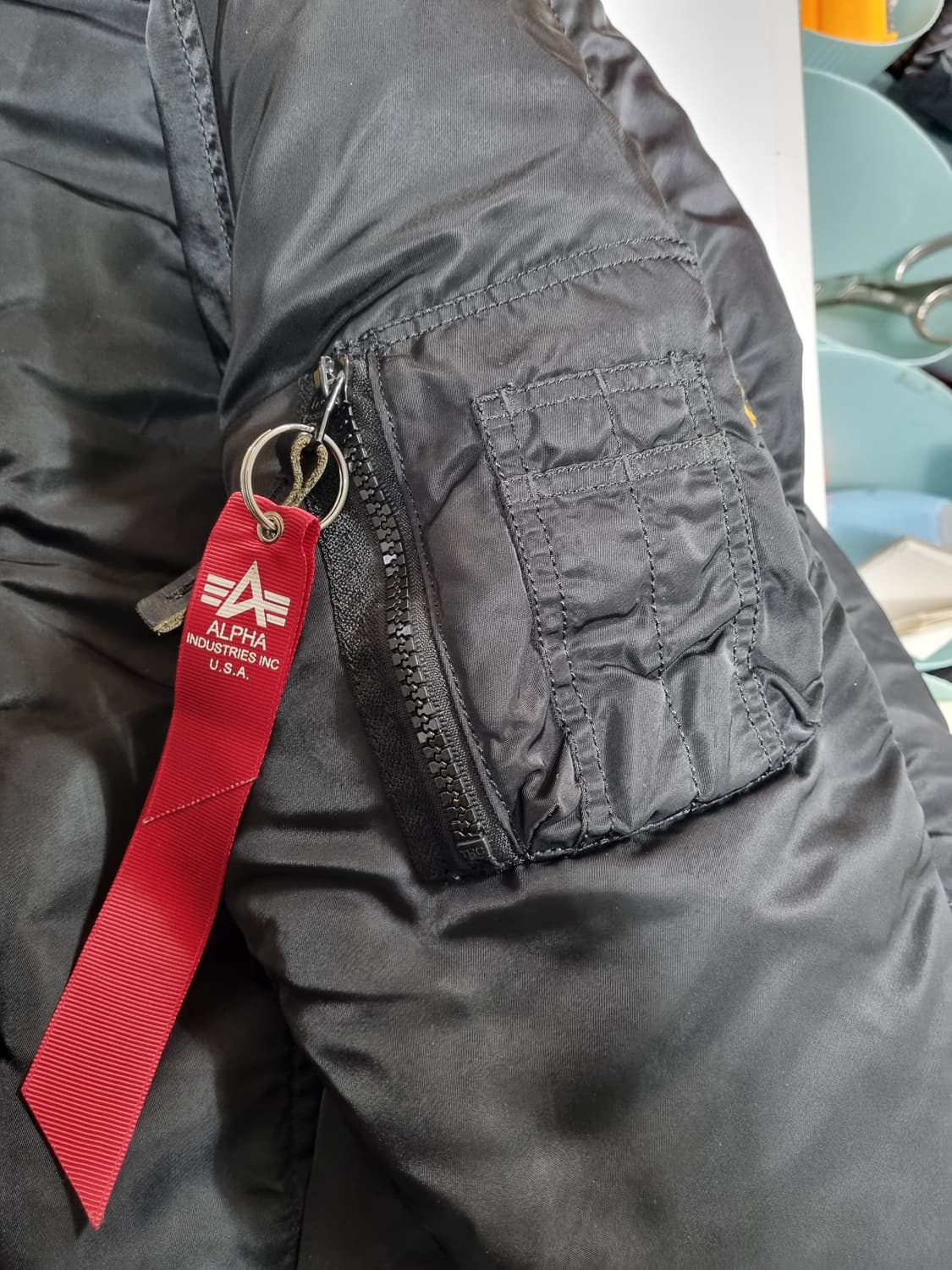 알파인더스트리 n-2B 후드 항공자켓 L 상품이미지8