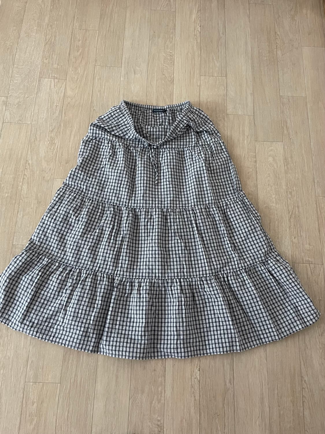 브랜디멜빌 체크 롱 스커트 상품이미지4