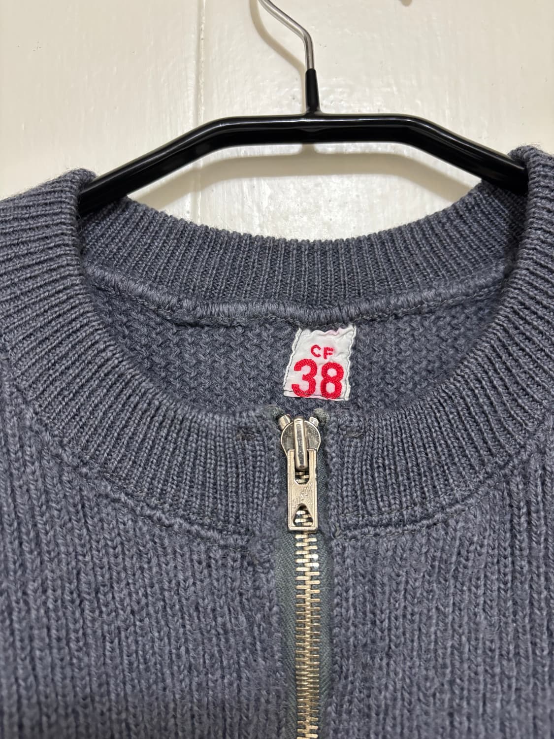 1970s 스웨디쉬 밀리터리 드라이빙 니트 집업 상품이미지6