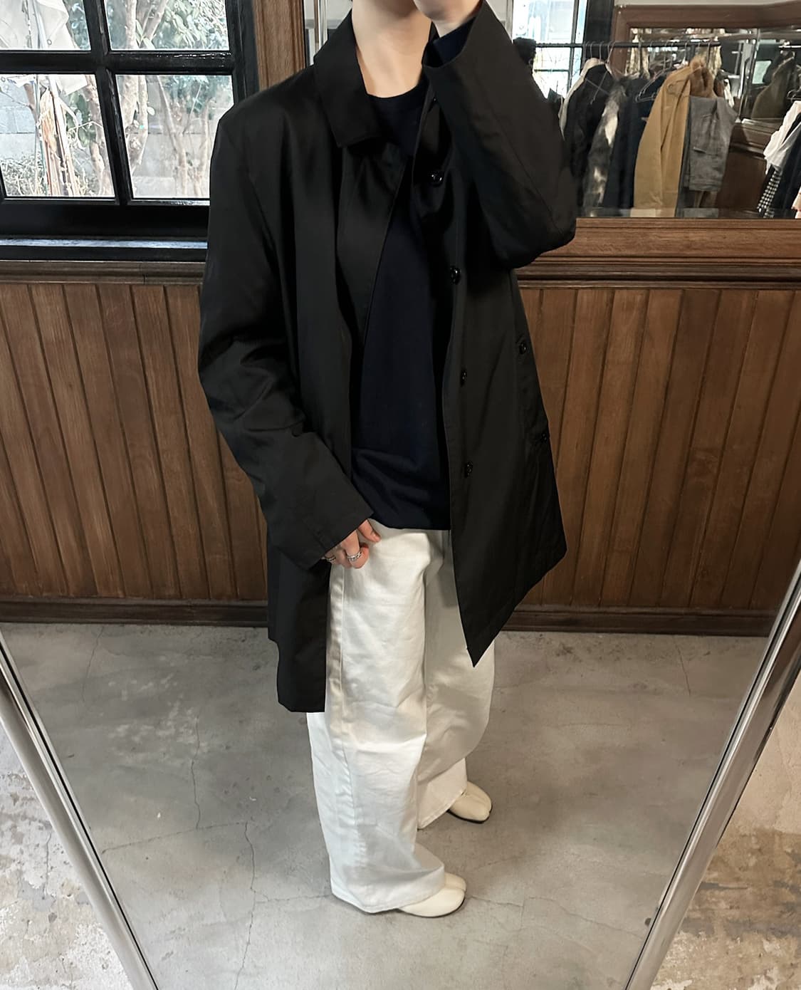 NEWYORKER quilted liner balmacaan coat 상품이미지4