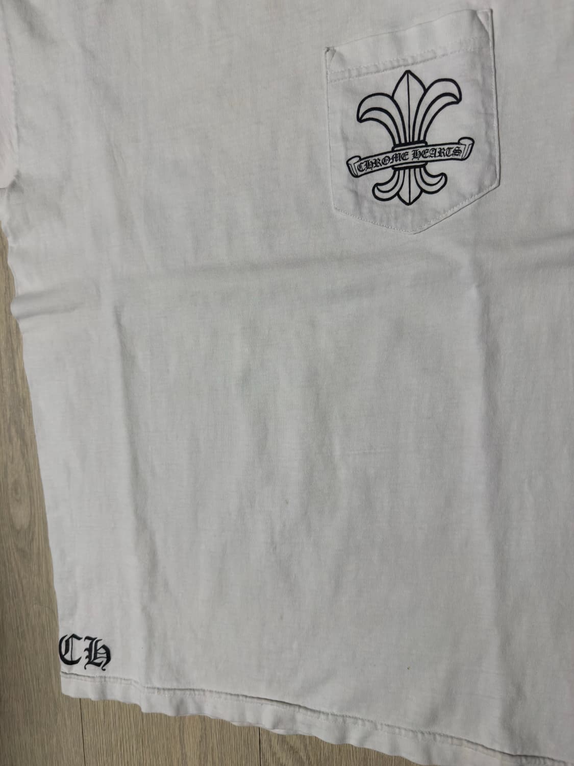 크롬하츠 BS플레어 포켓 티셔츠 화이트 M사이즈 상품이미지7