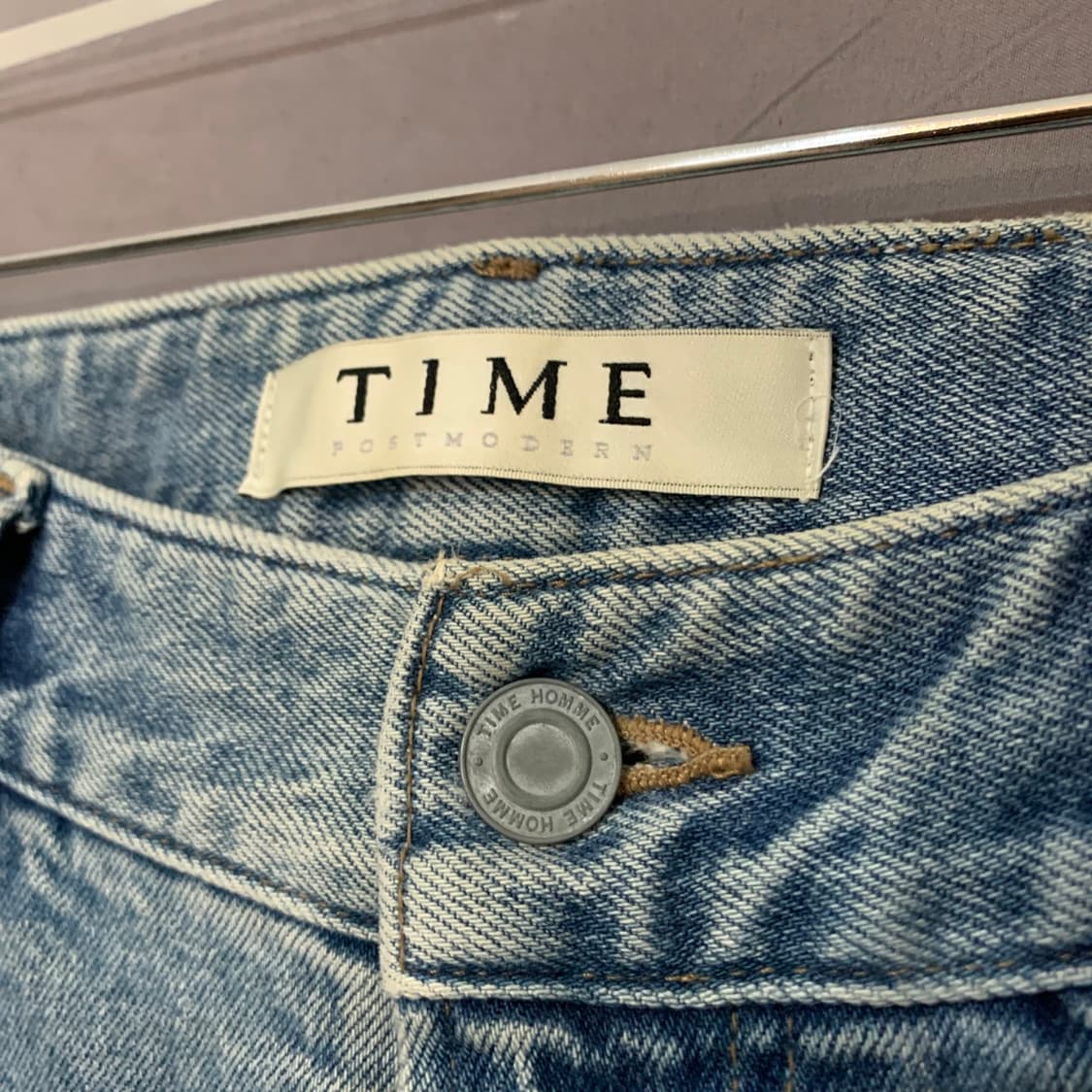 33인치 타임옴므 20ss 슬림핏 스판 워싱 데님 청바지 상품이미지4