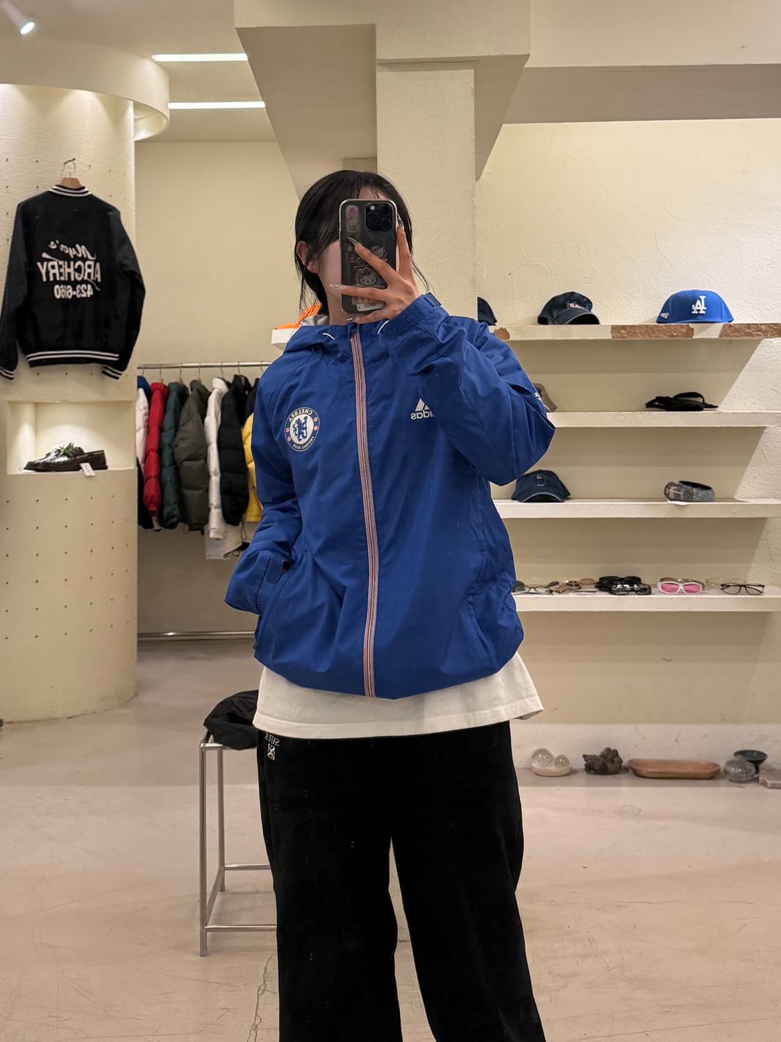아디다스 첼시 블루 팀 바람막이 U1003 상품이미지1