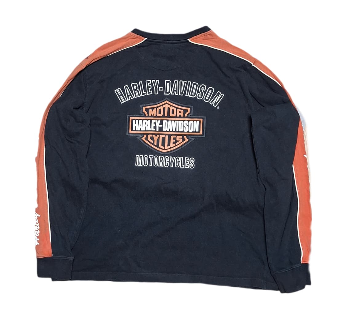 00s 할리데이비슨 브이넥 스웻셔츠 상품이미지3