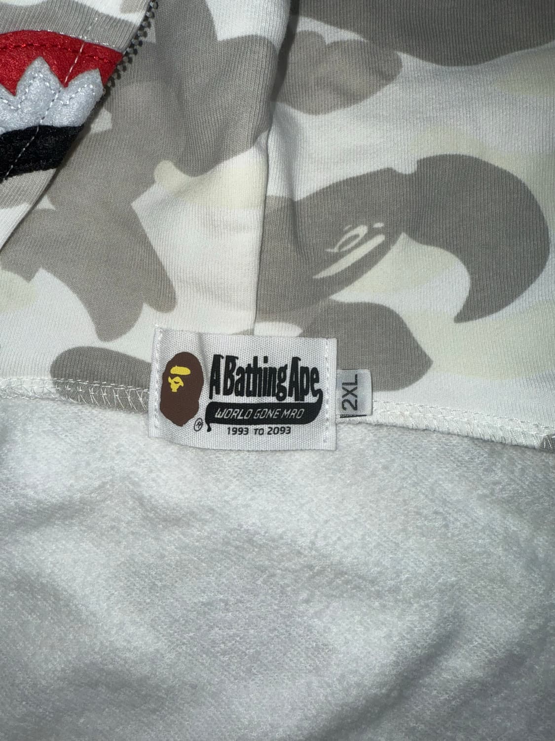 베이프 카모 후드집업 2xl 상품이미지4