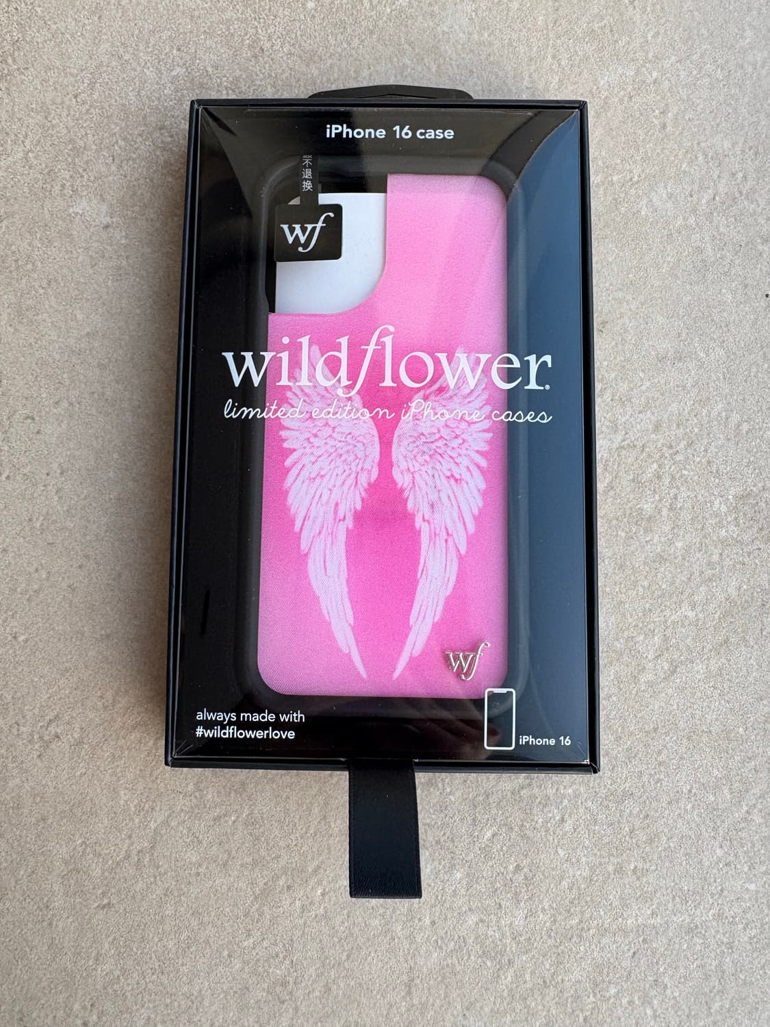 Wildflower 와일드 플라워 아이폰 16 케이스 핑크 날개 새제품 상품이미지4