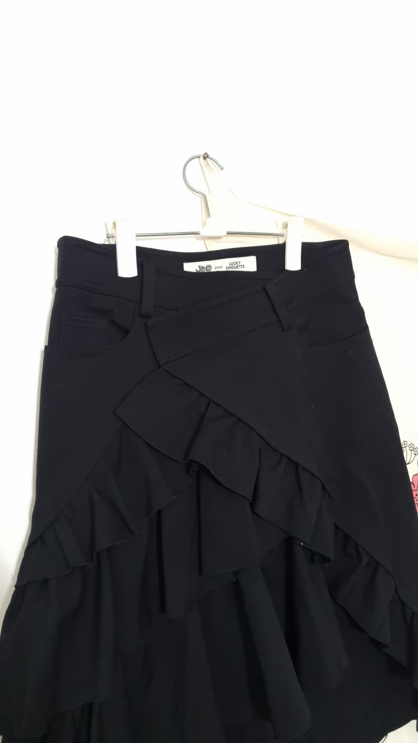 LUCKY CHOUETTE 모100 프릴 랩 스커트 상품이미지3