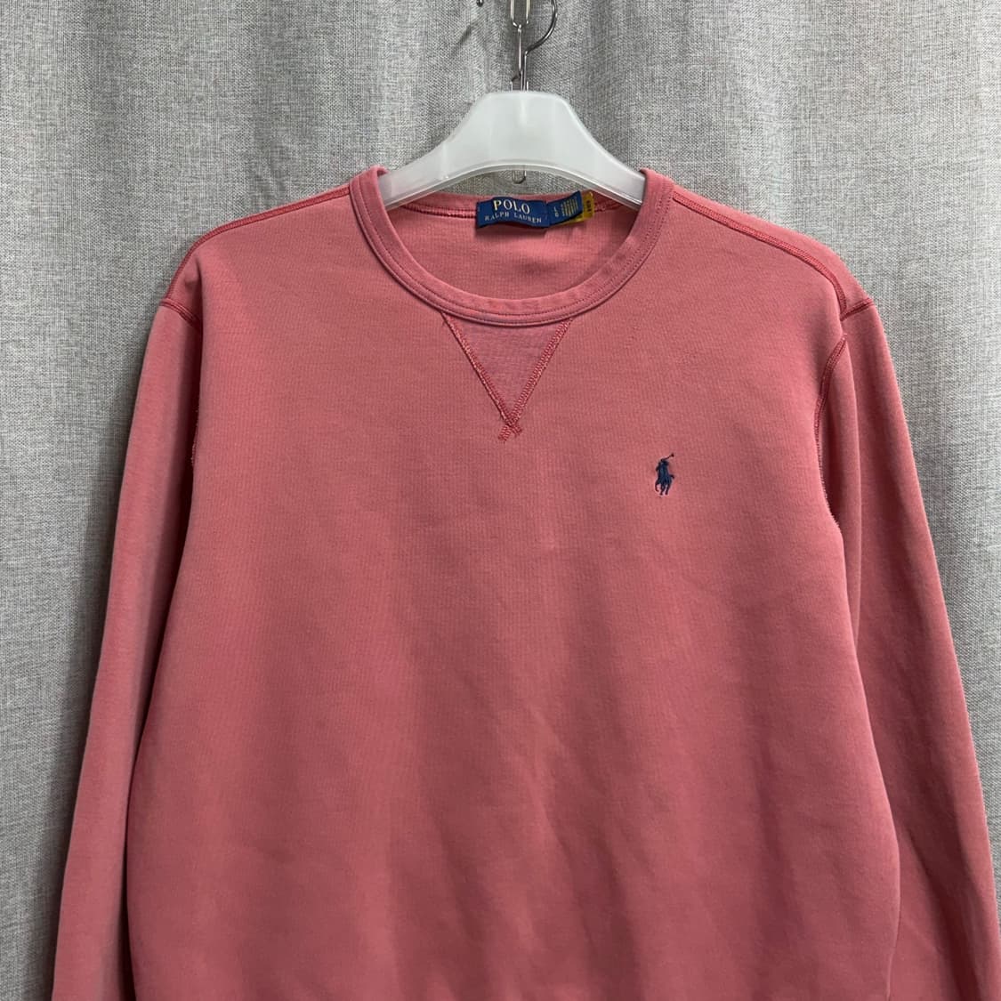 [L] 폴로 랄프로렌 POLO 핑크 피그먼트 긴팔 맨투맨 상품이미지3