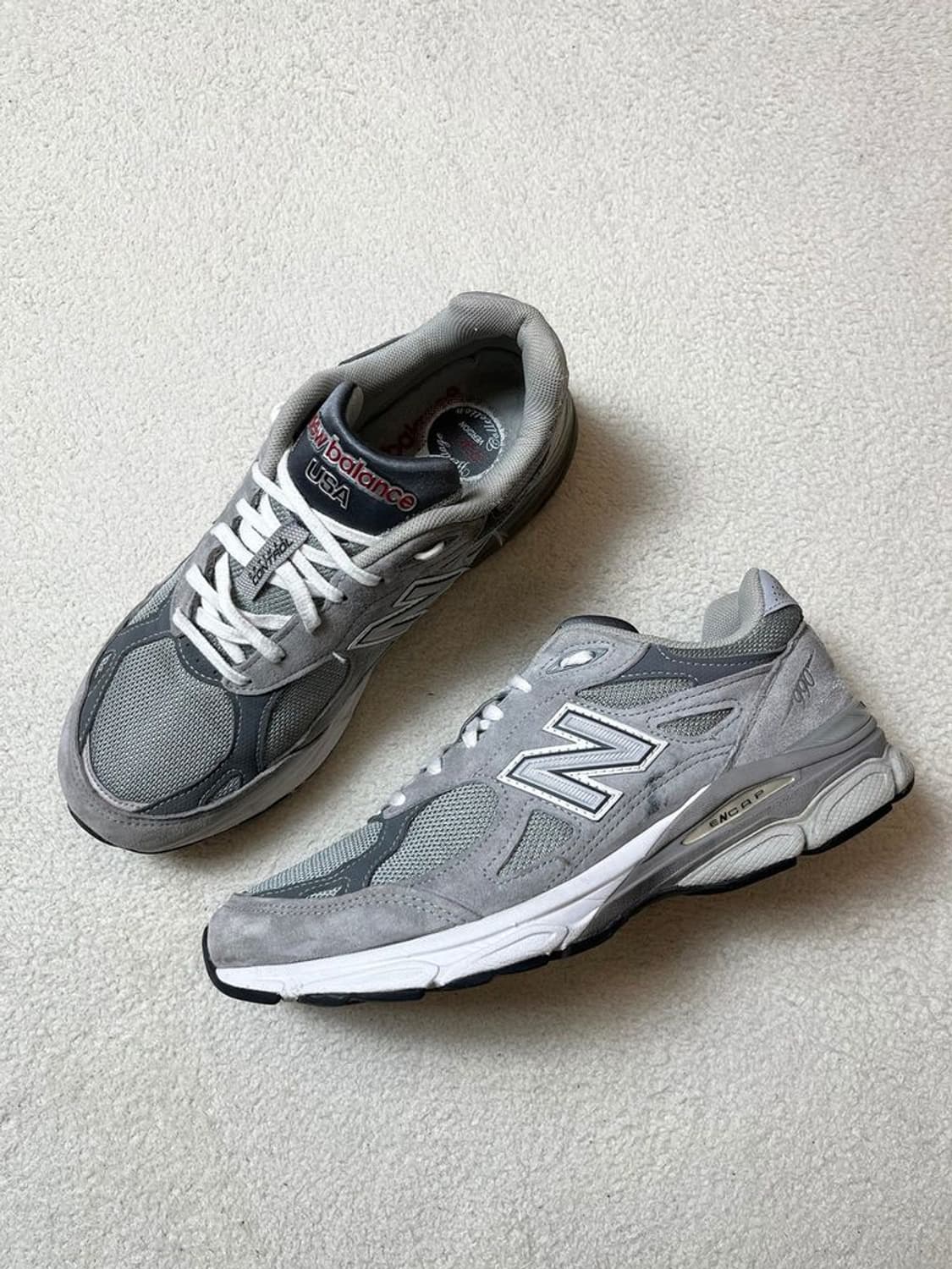 뉴발란스 990 v3 made in USA 그레이 스니커즈 A1884 상품이미지1