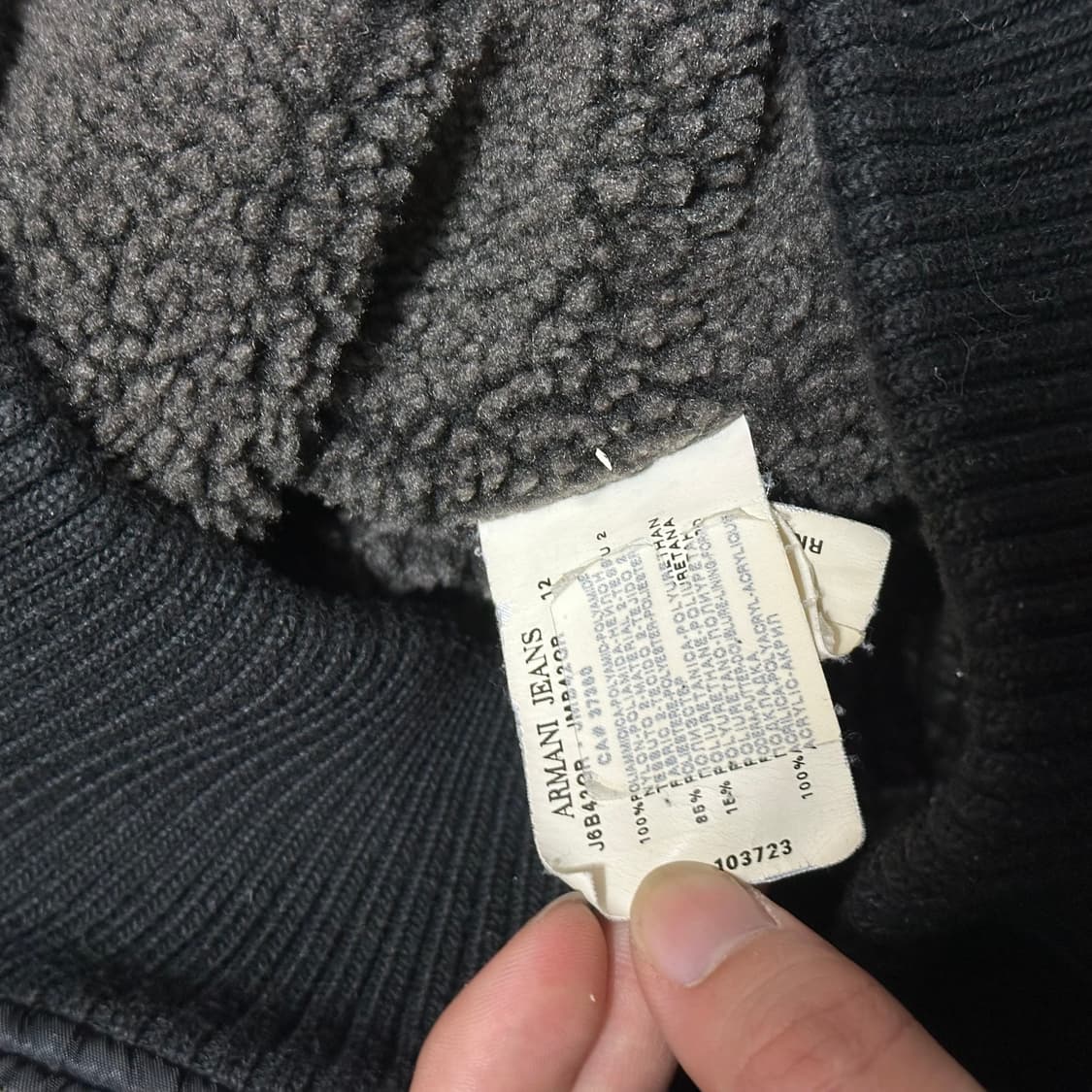 00's 아르마니진스 드래곤하이드 봄버 상품이미지7