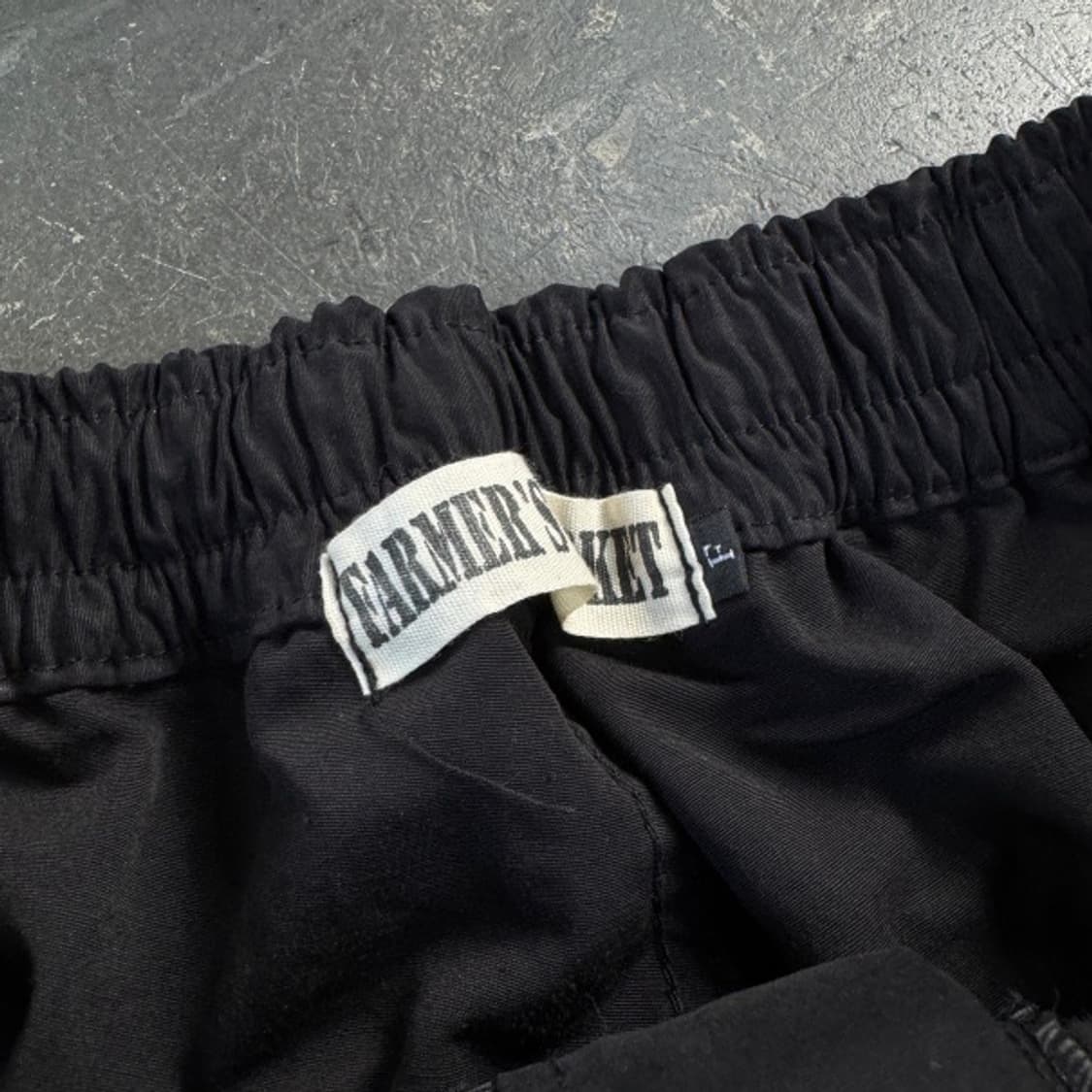 32 와이드 커브 카고 팬츠 블랙 검정 상품이미지3