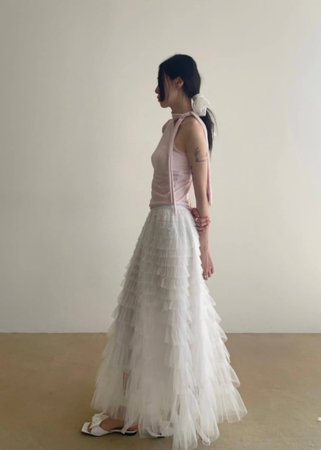 아델리오 adelio 베베 홀터 타이 티 pink 핑크 상품이미지4