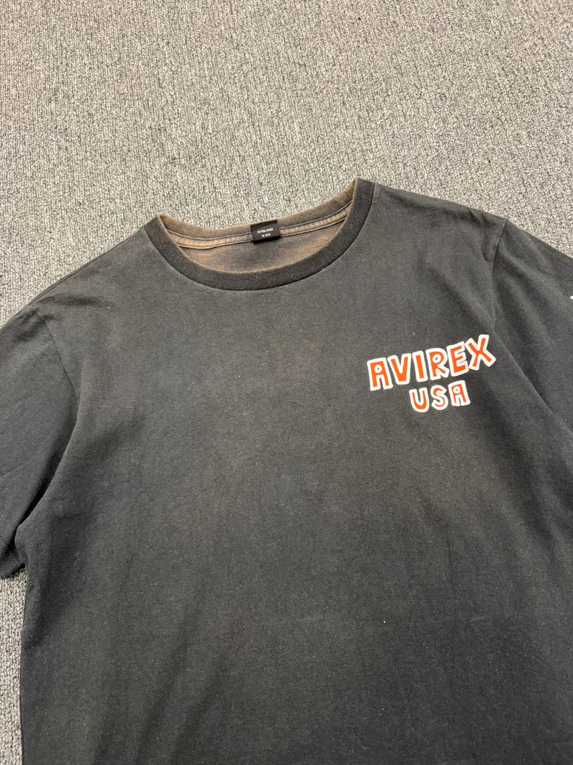 M)AVIREX USA X BOX JUNTARO 빈티지 후면 프린팅 반팔 상품이미지3