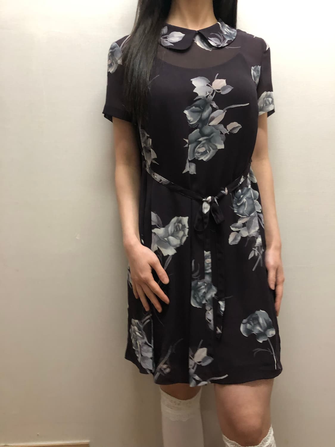 빈티지 브라운 플라워 원피스 상품이미지6