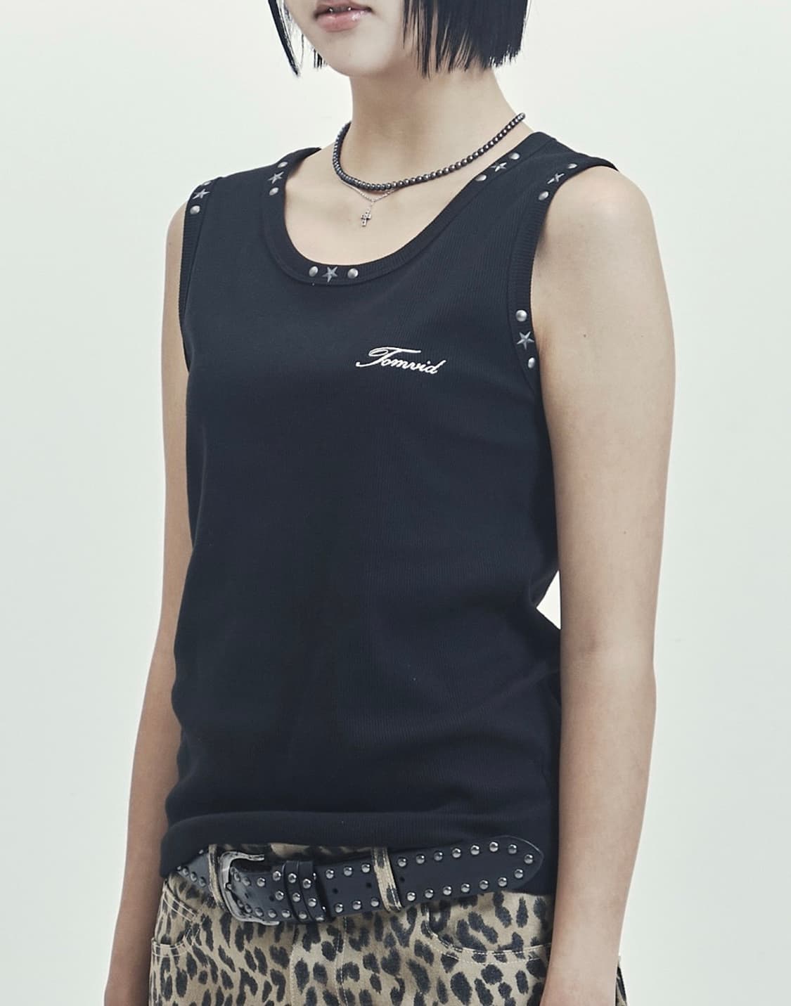 톰비드 Star Stud sleeveless(Black) 상품이미지1